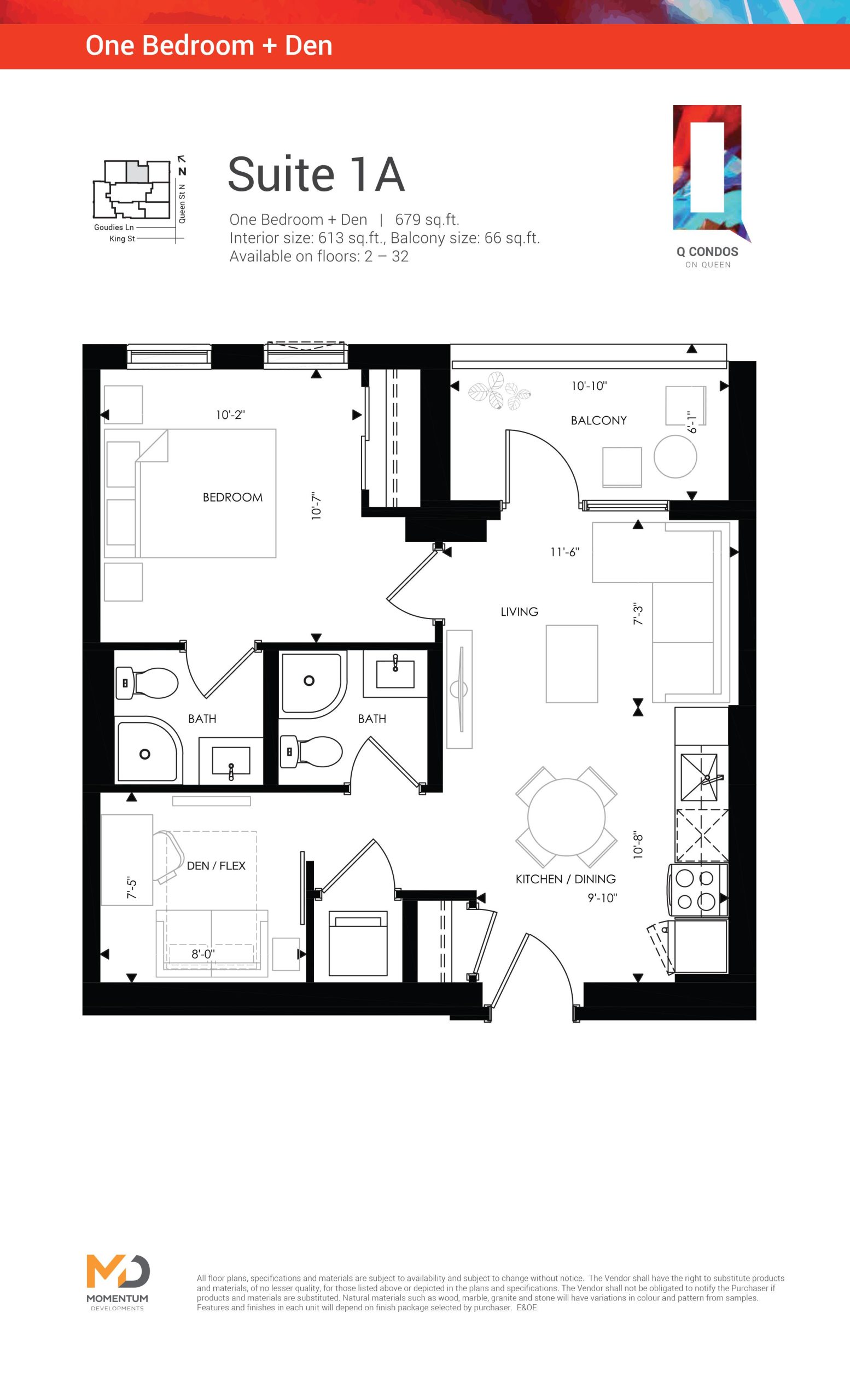 Suite 1A floor plan