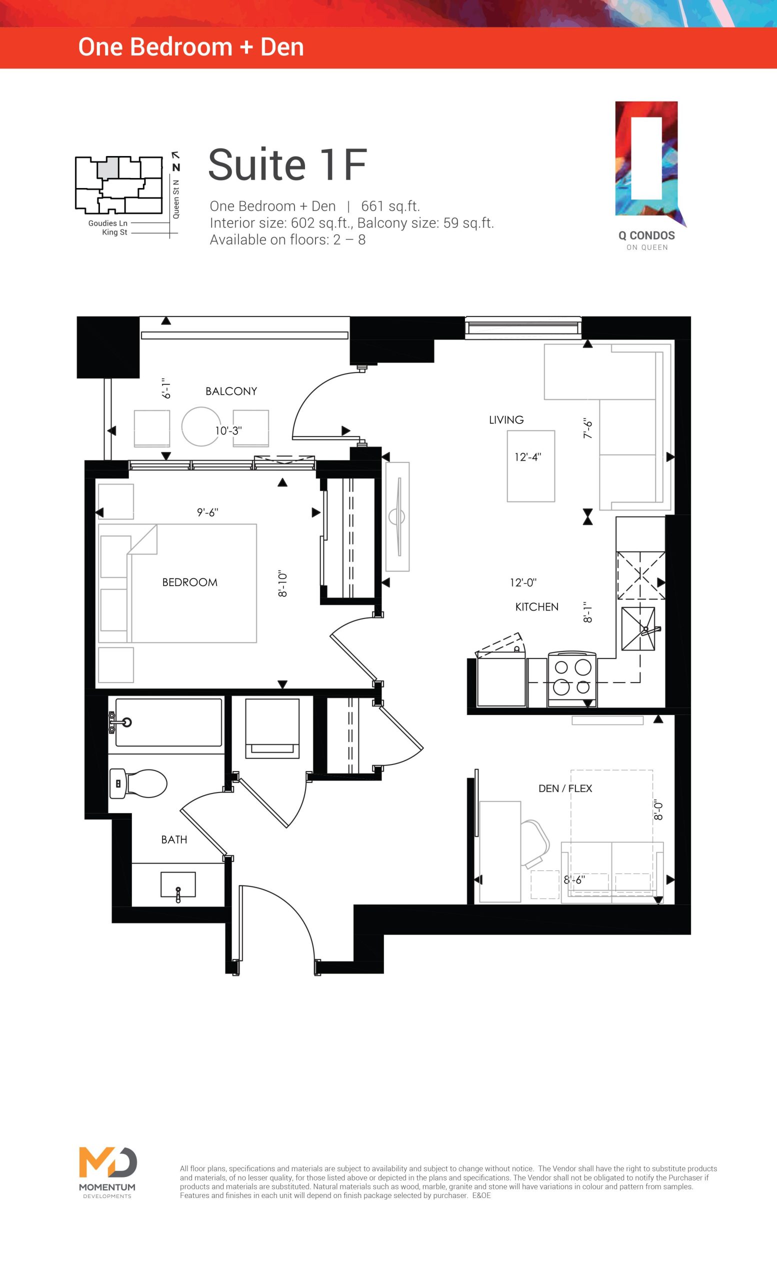 Suite 1F floor plan