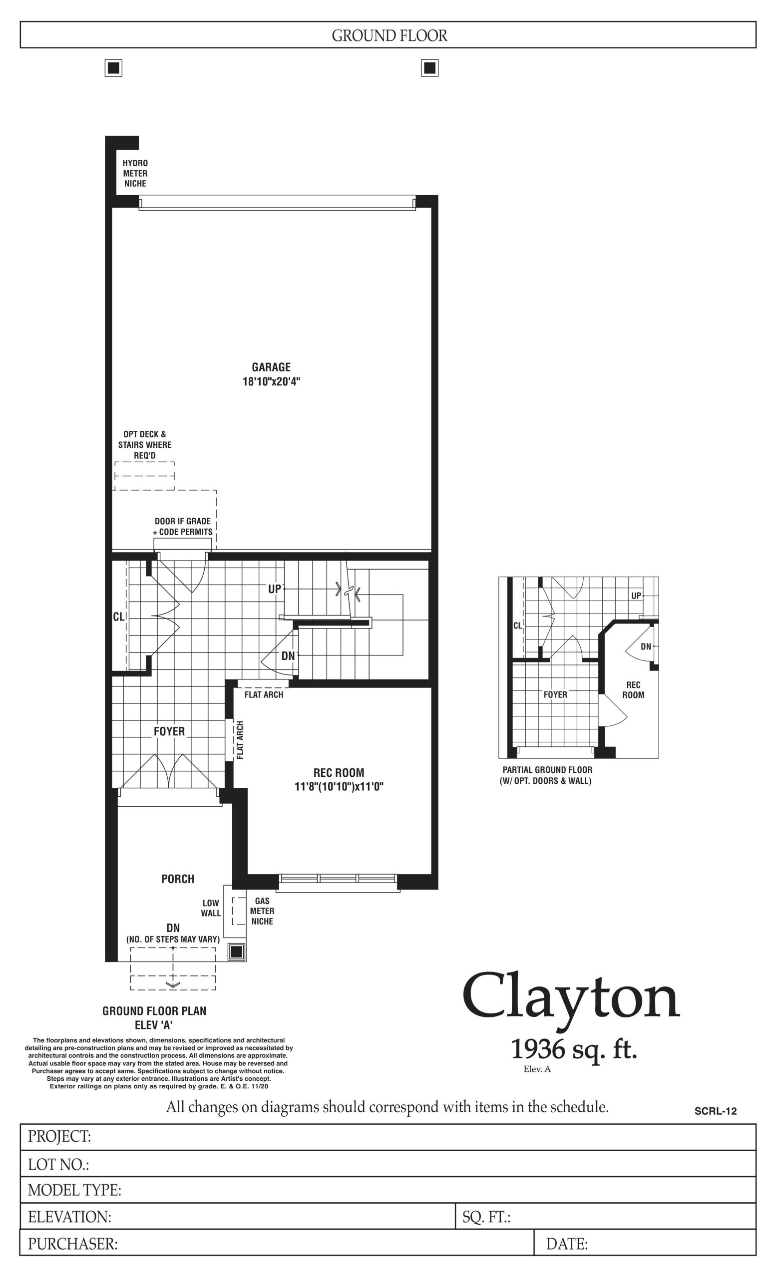 Clayton - Ground Floor floor plan