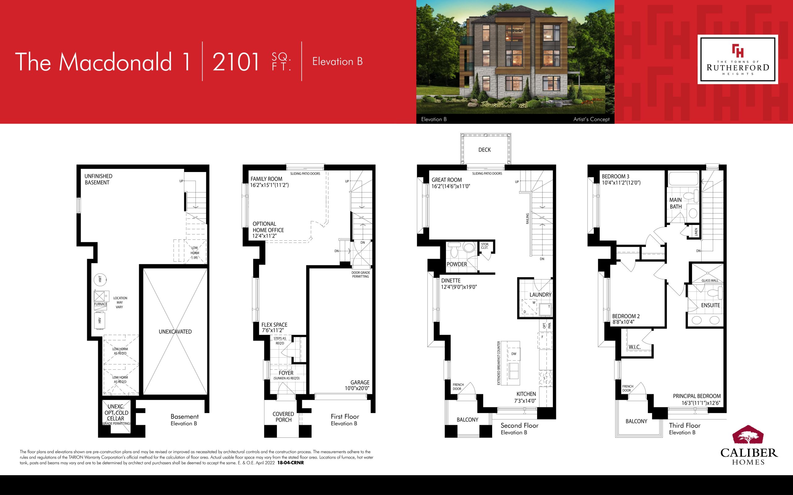 The Macdonald 1 - Elev. B floor plan