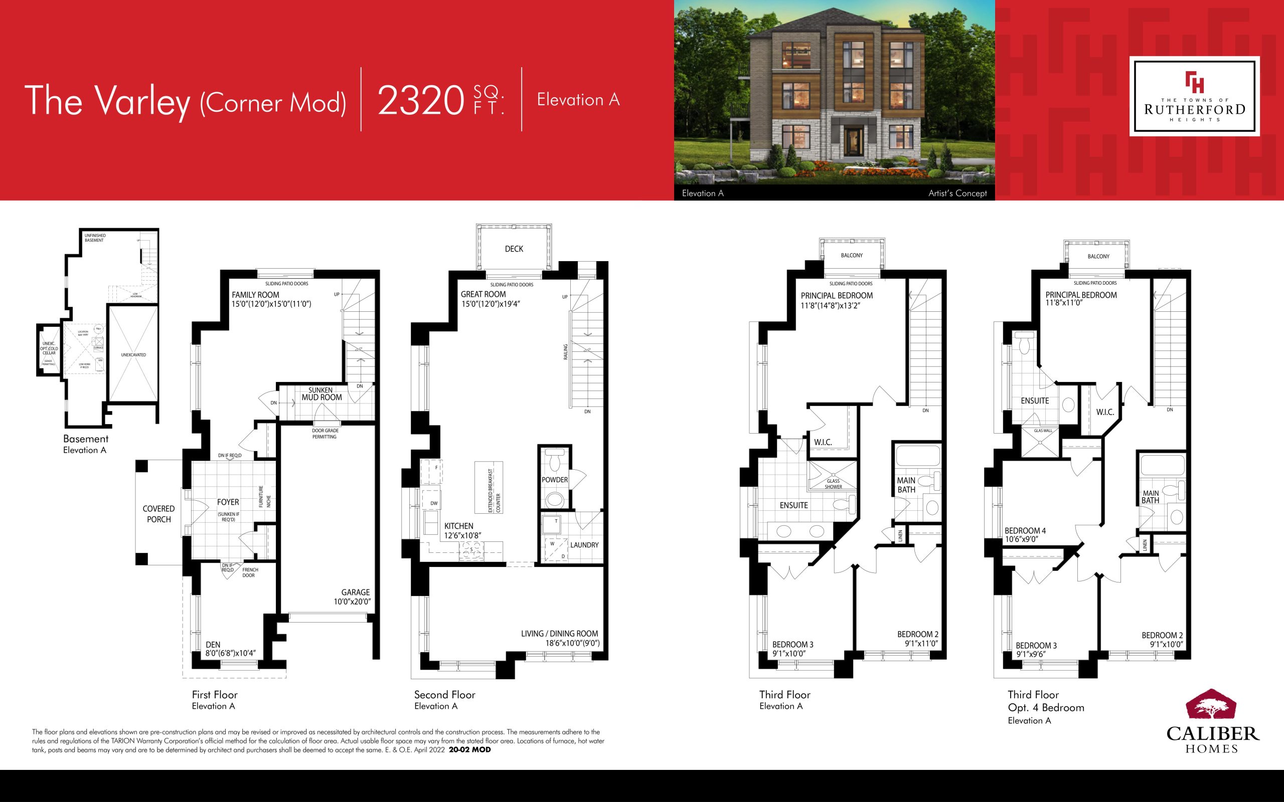 The Varley (Corner Mod) Elev. A floor plan