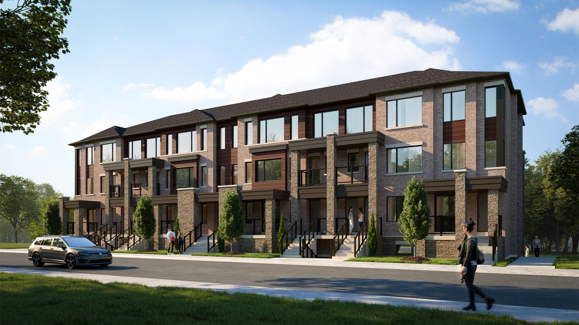 Urban North Townhomes in Barrie — rendering 3