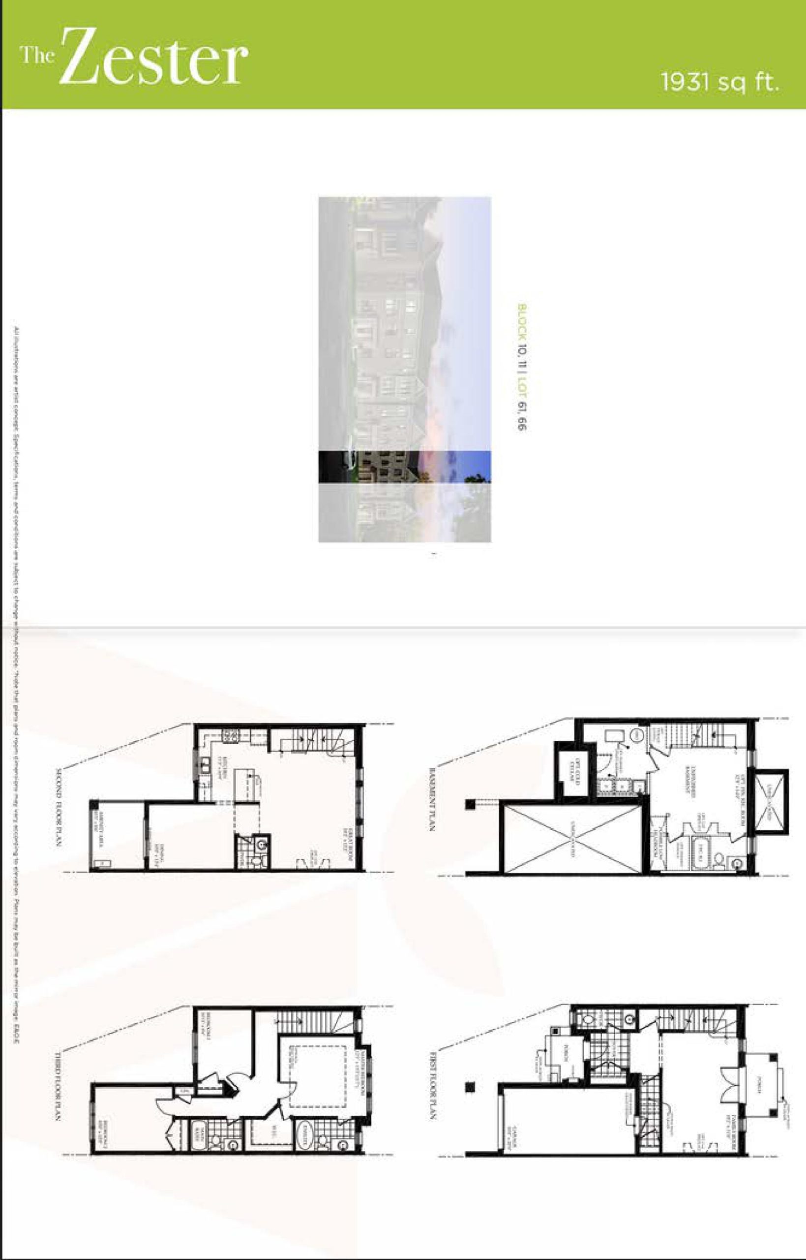The Zester floor plan