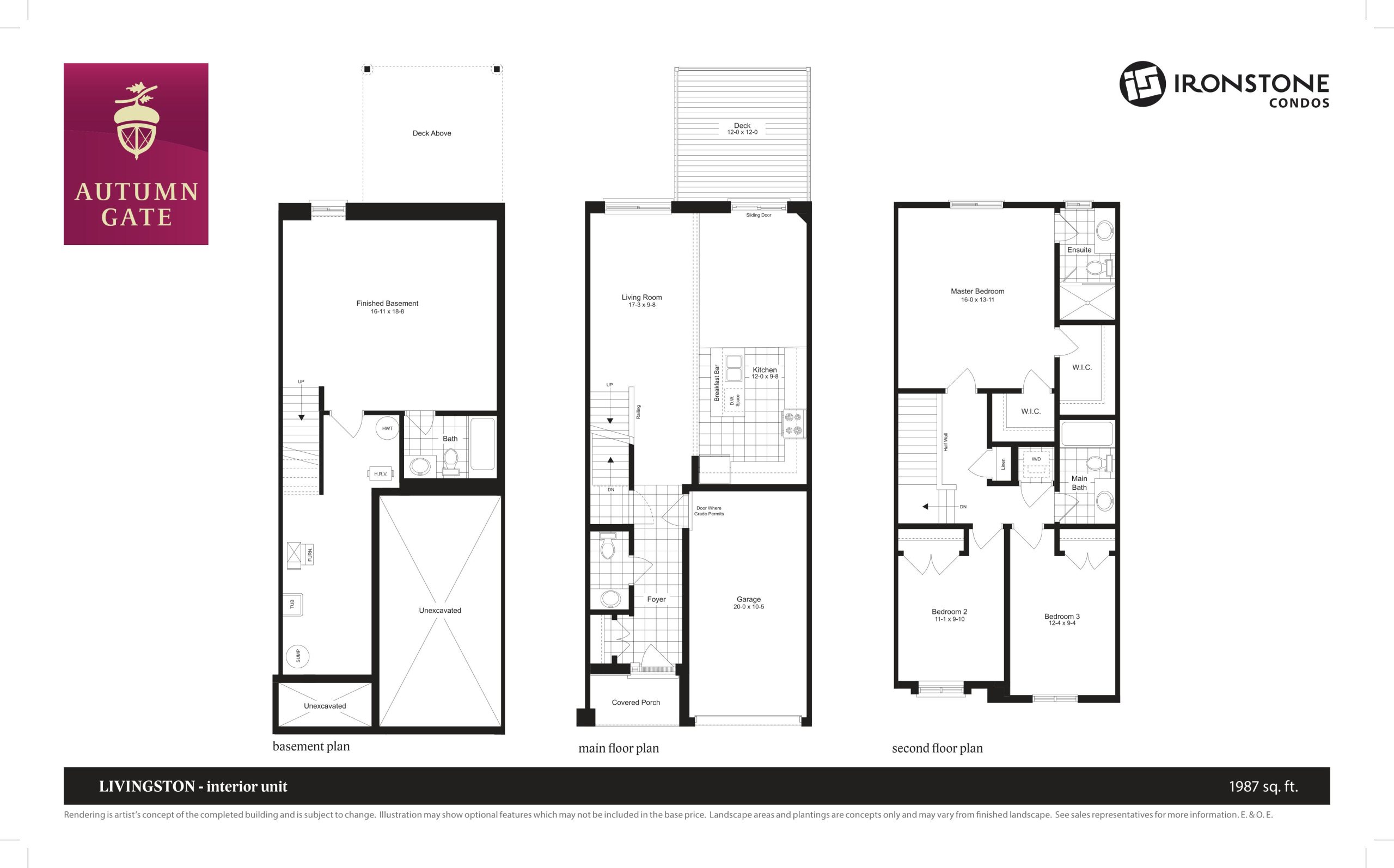 Livingston - Interior Unit floor plan