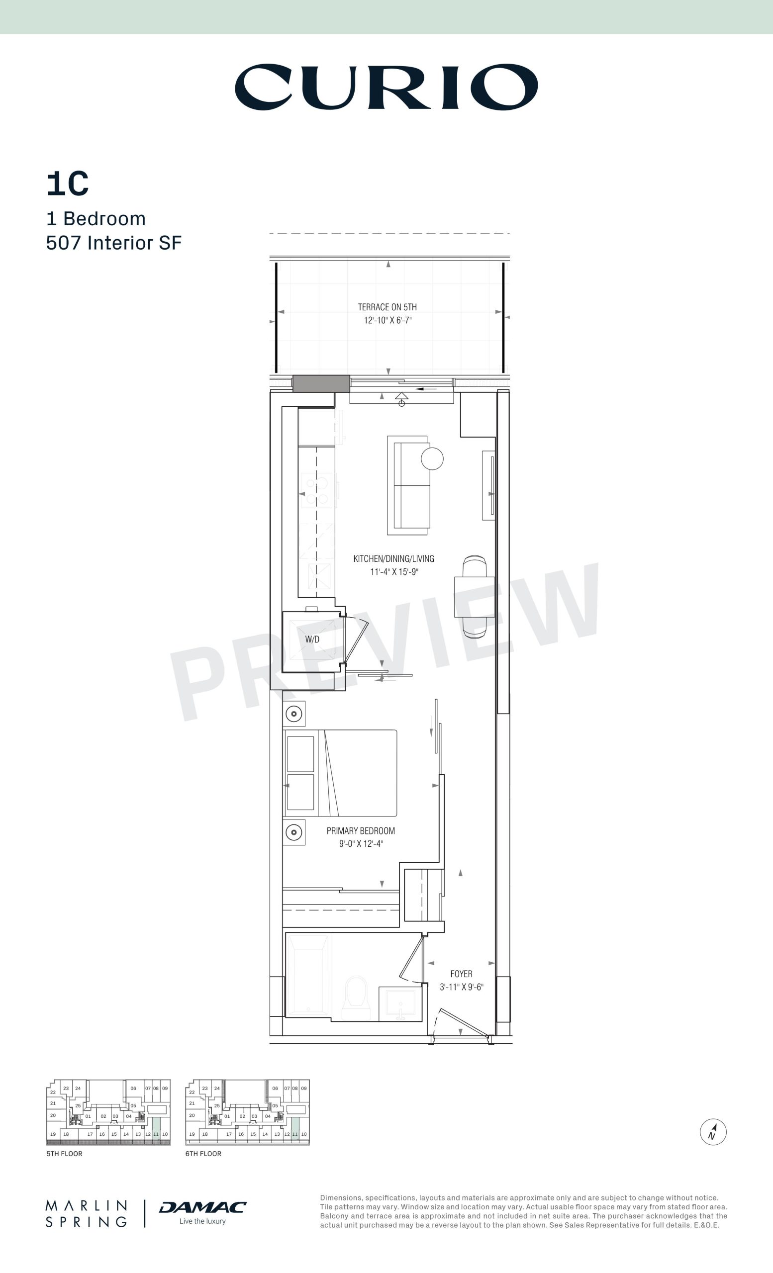 1C floor plan