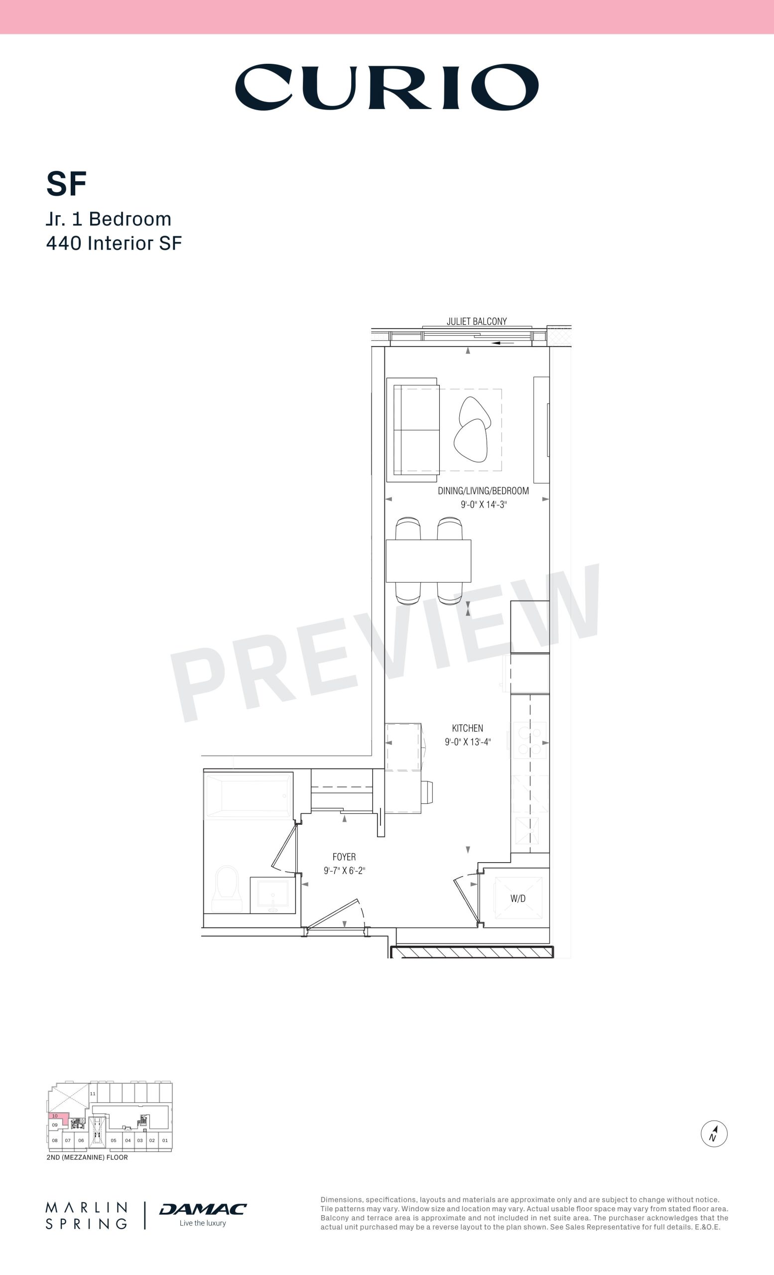 SF floor plan