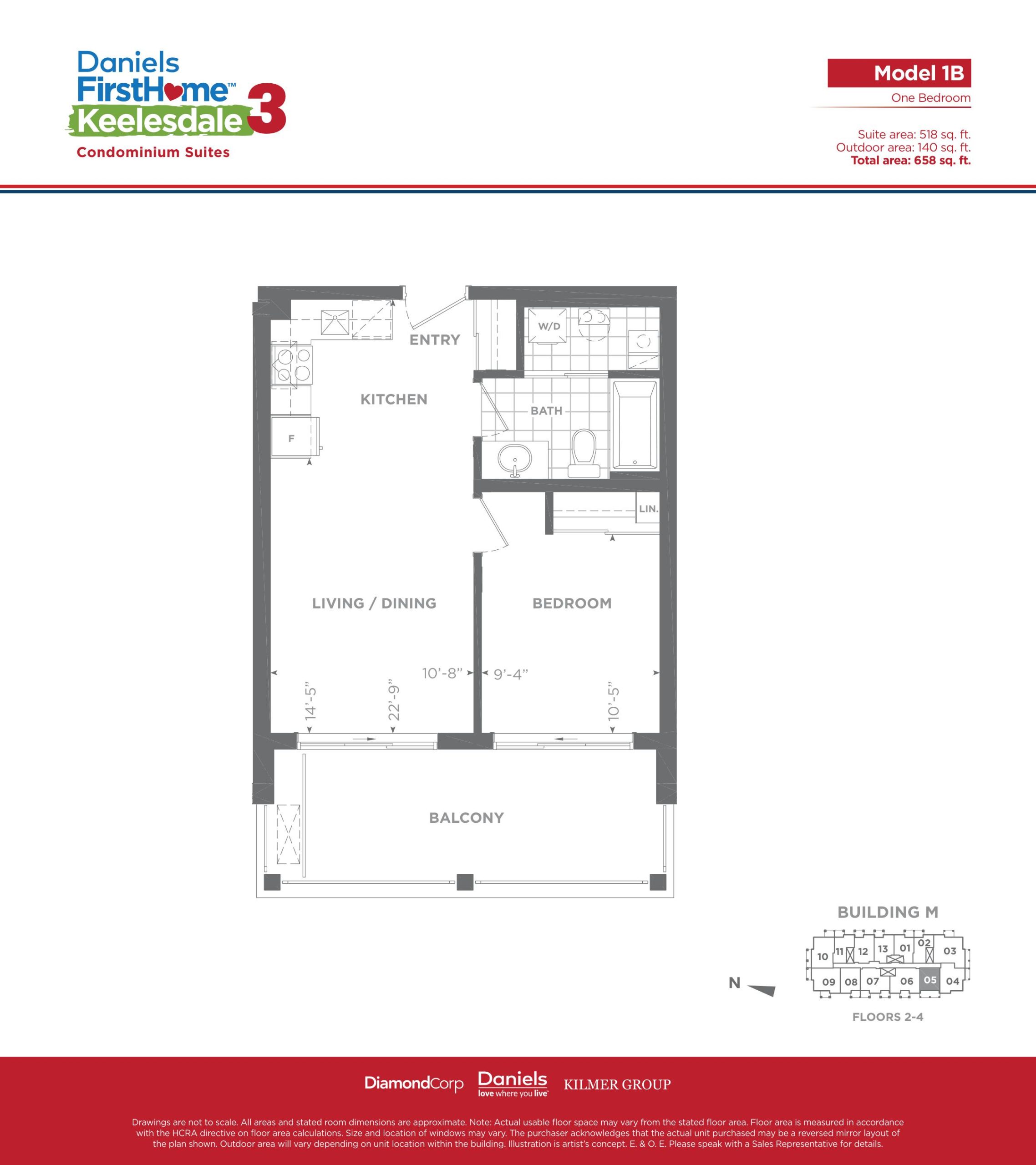 Model 1B floor plan
