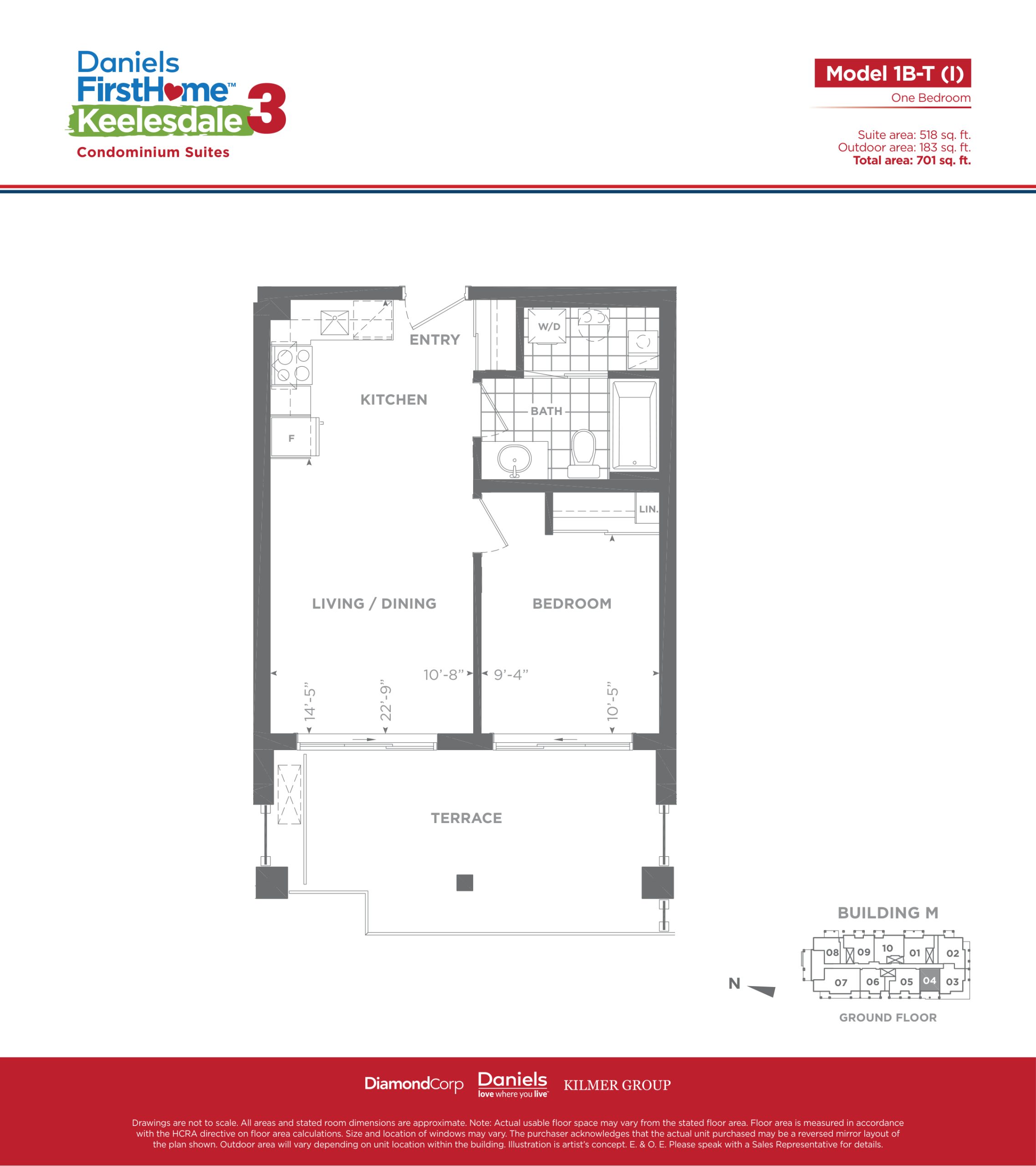 Model 1B-T (I) floor plan