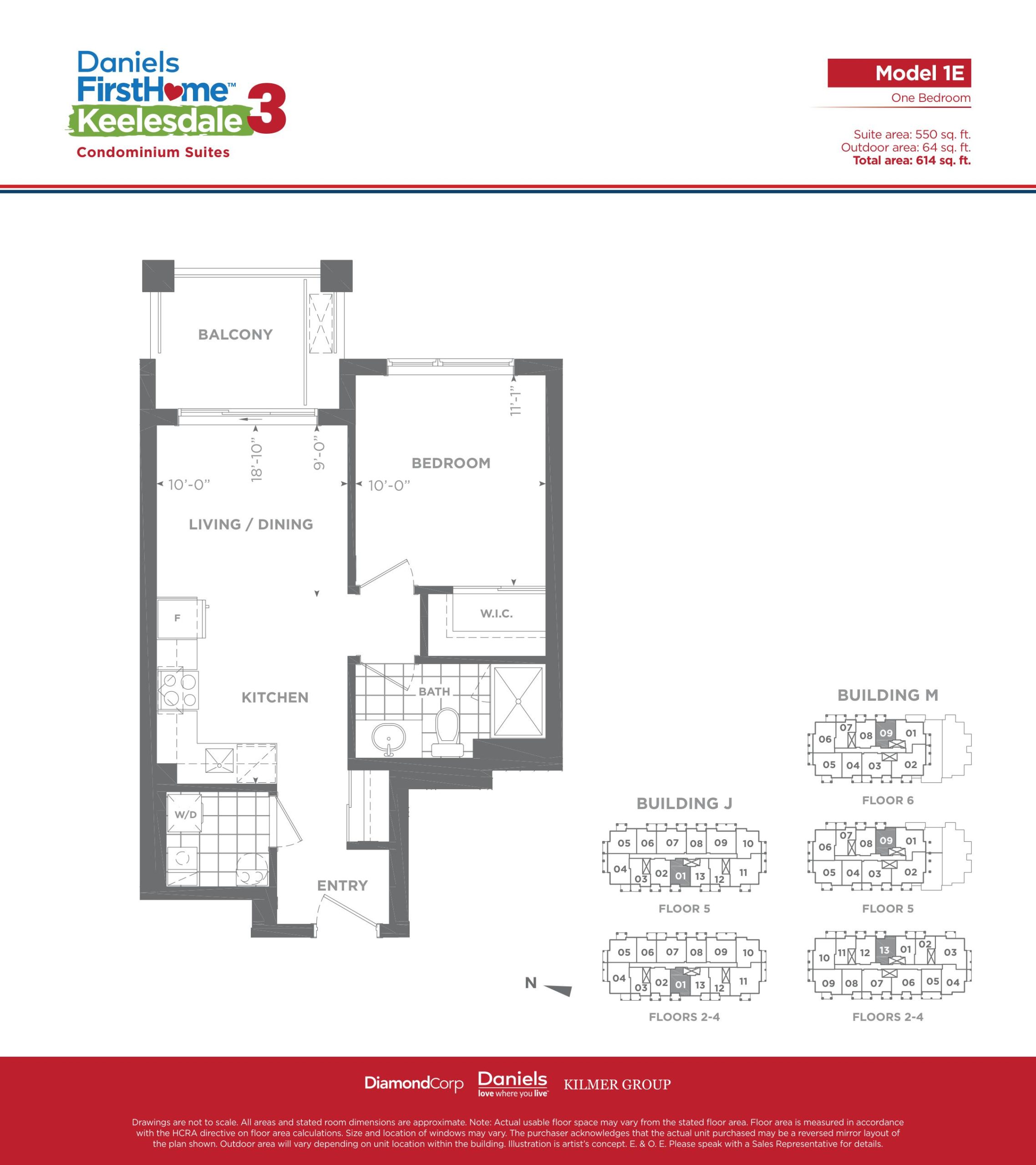 Model 1E floor plan