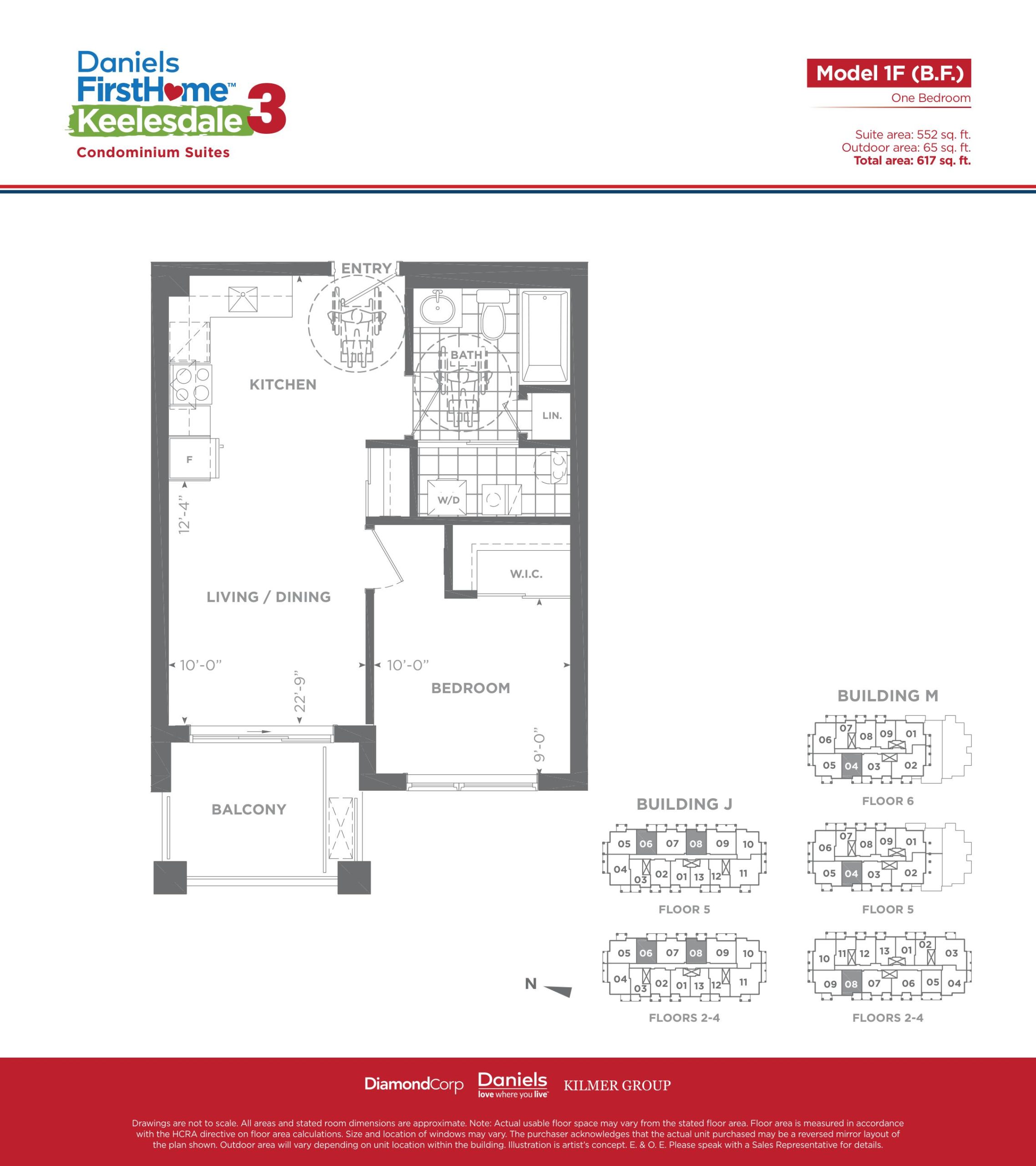 Model 1F (BF) floor plan