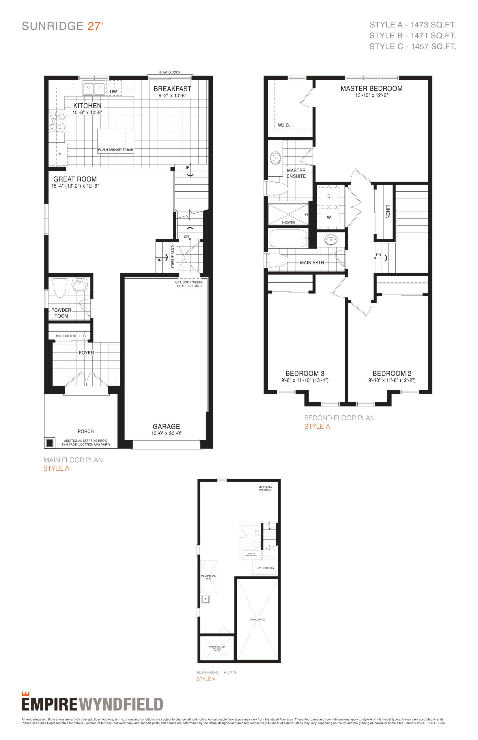 Sunridge floor plan