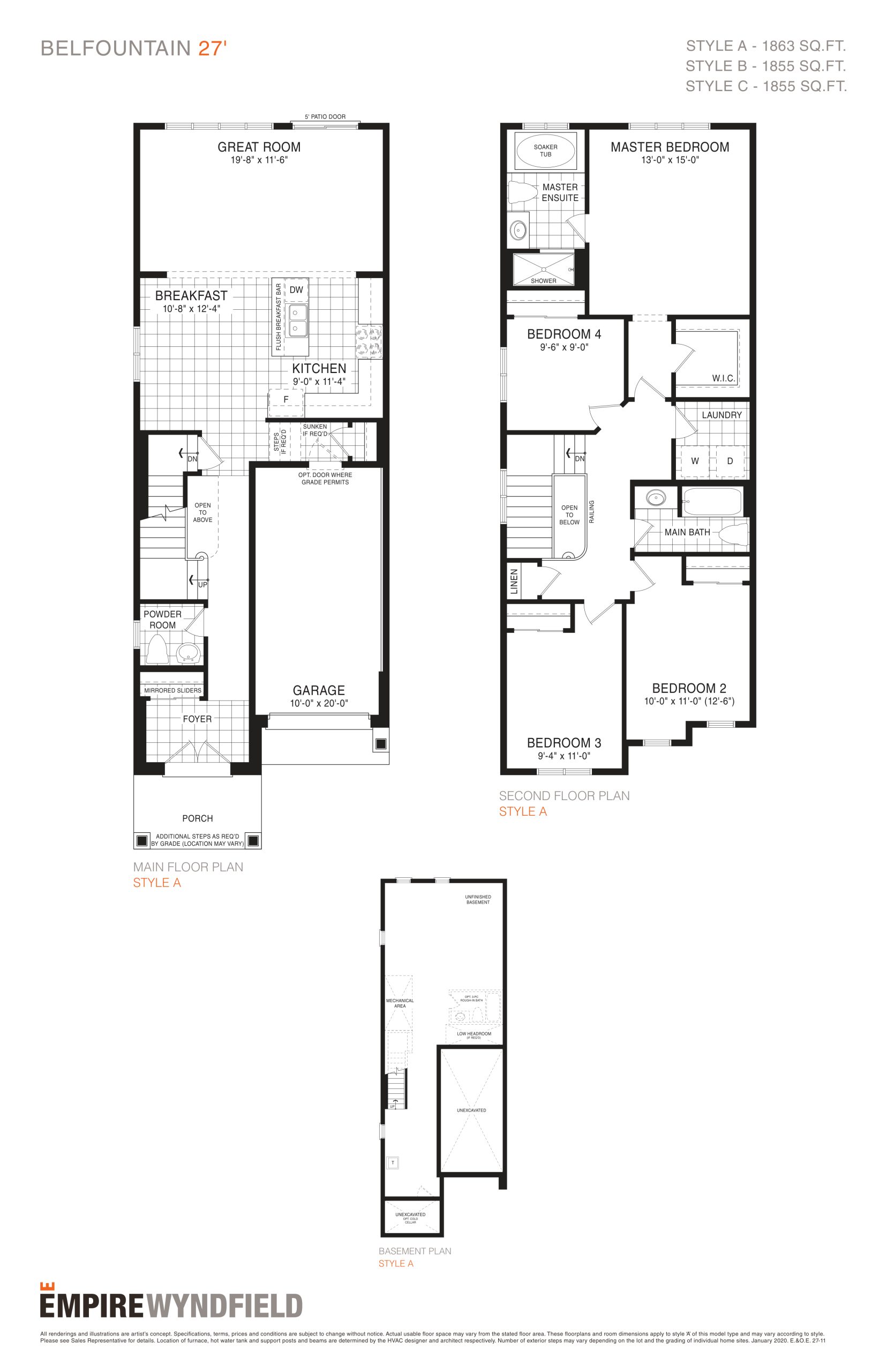 Belfountain floor plan