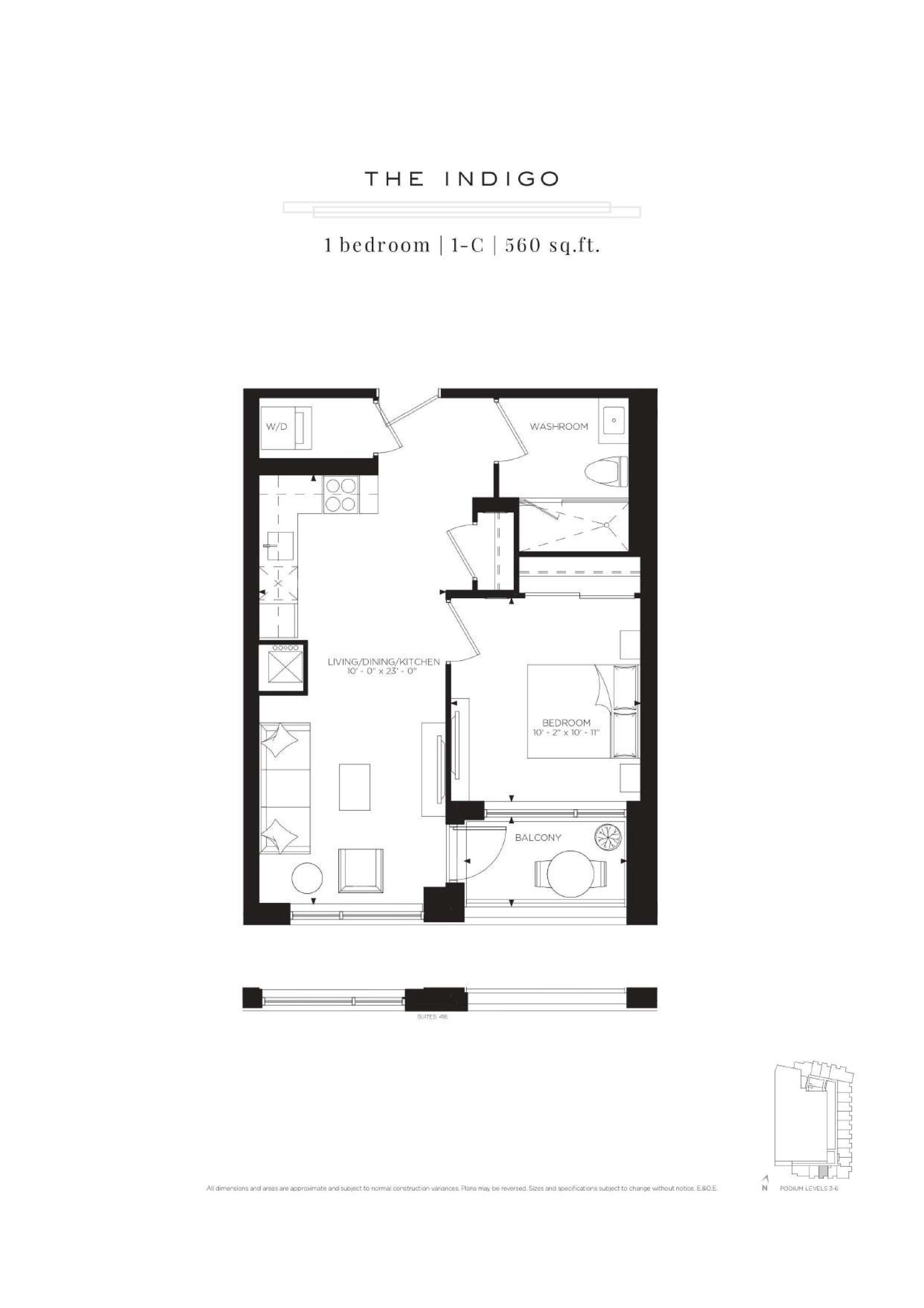 The Indigo floor plan