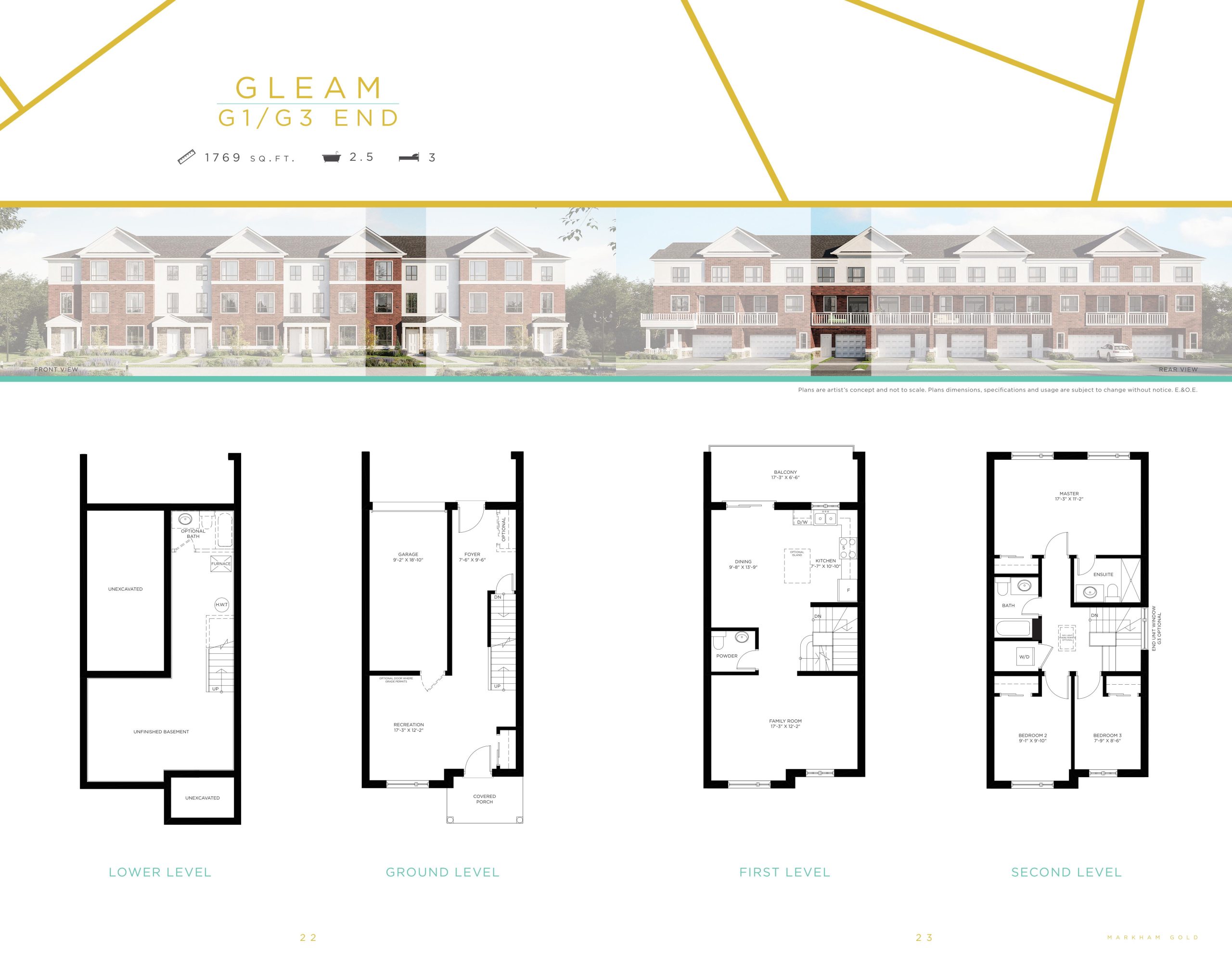 Gleam - G1/G3 End floor plan