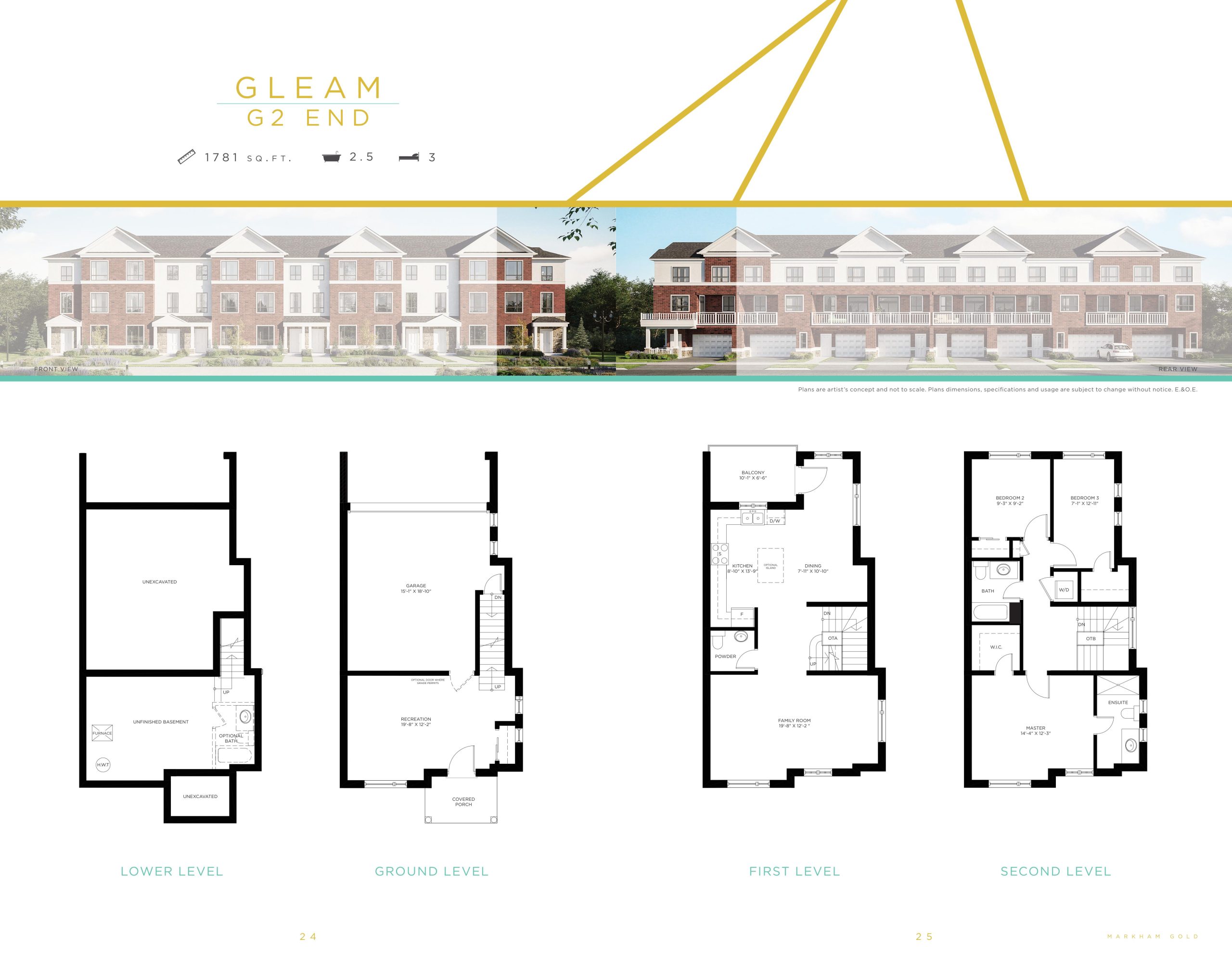 Gleam - G2 End floor plan