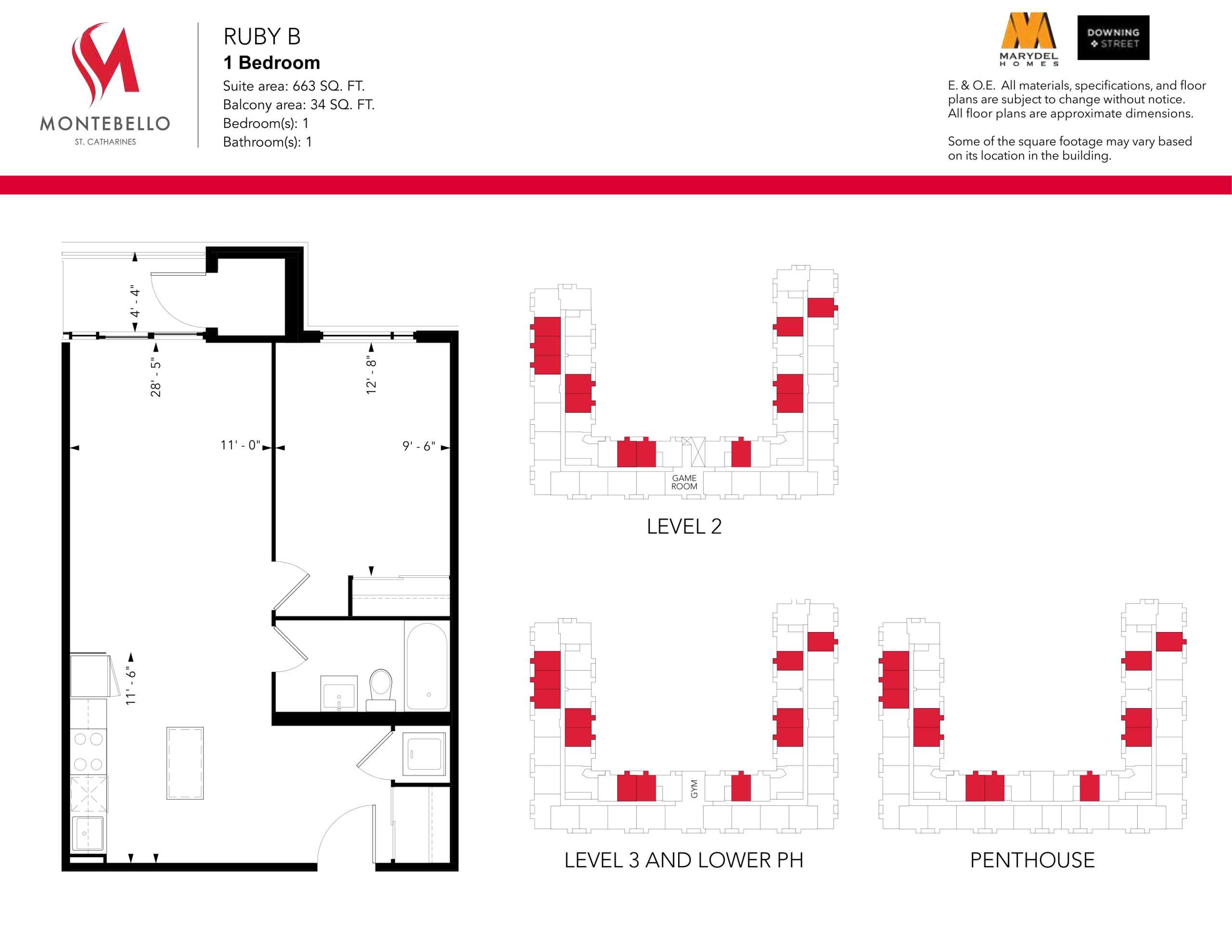 Ruby B floor plan