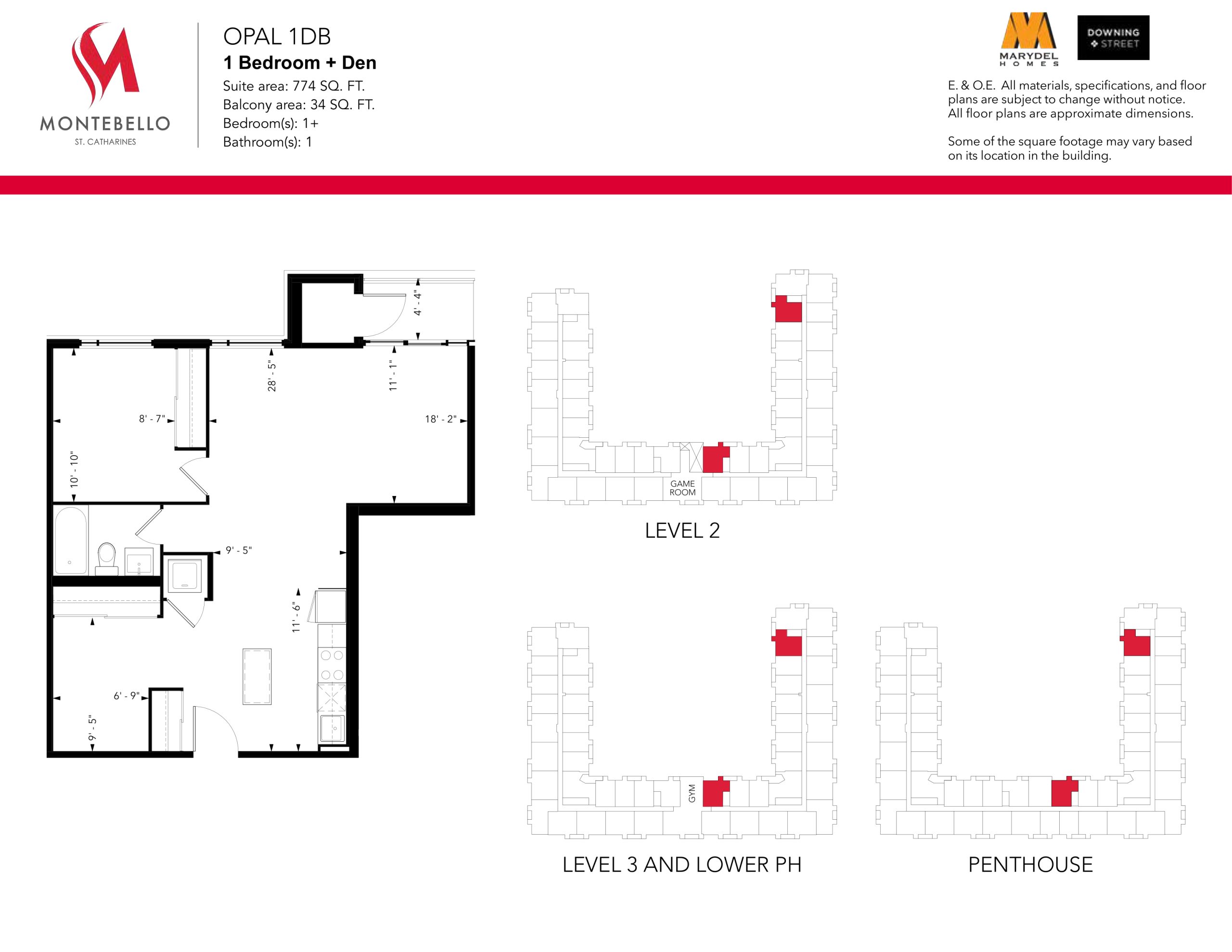 Opal 1DB floor plan