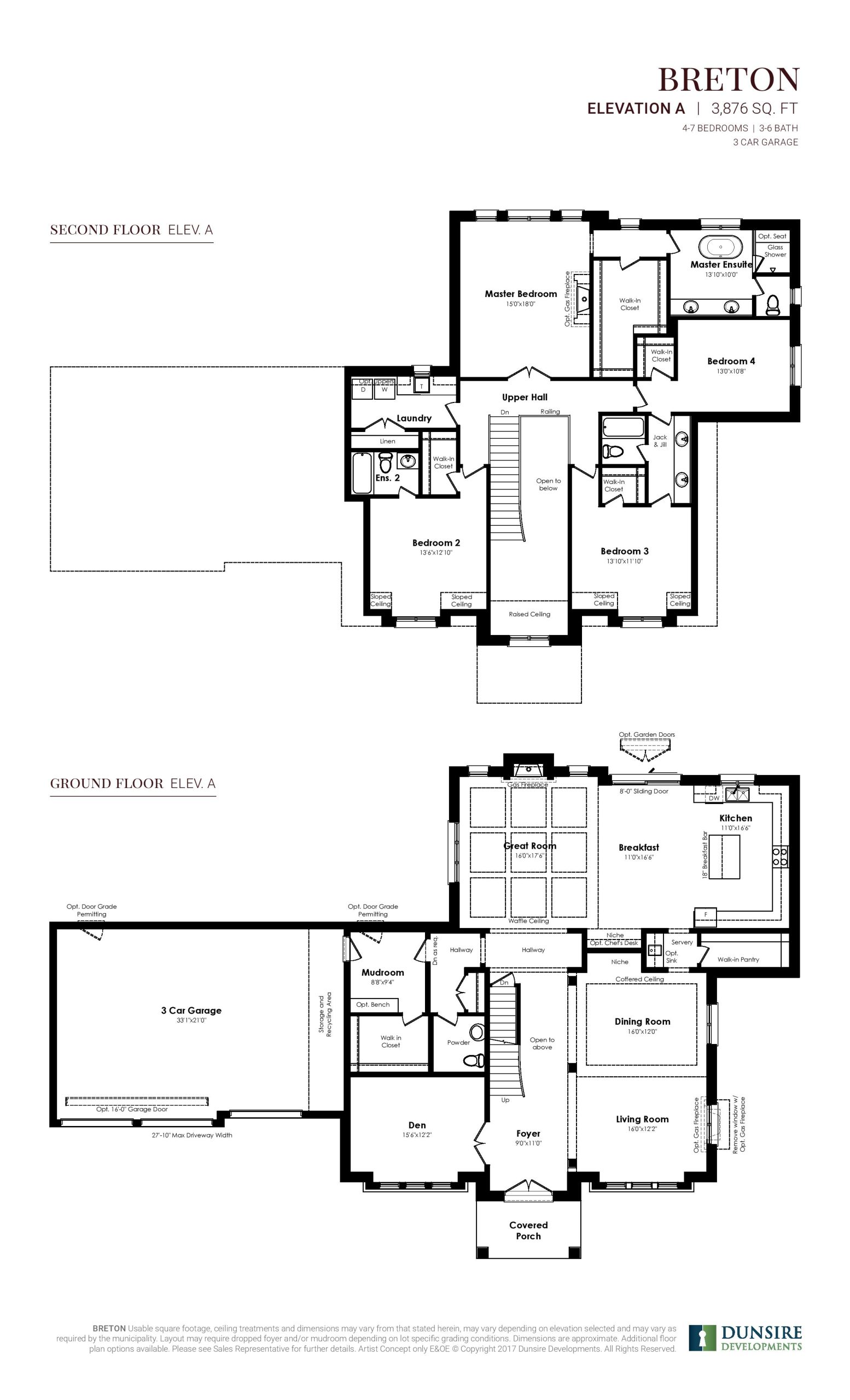 Breton Elevation A (1/3) floor plan