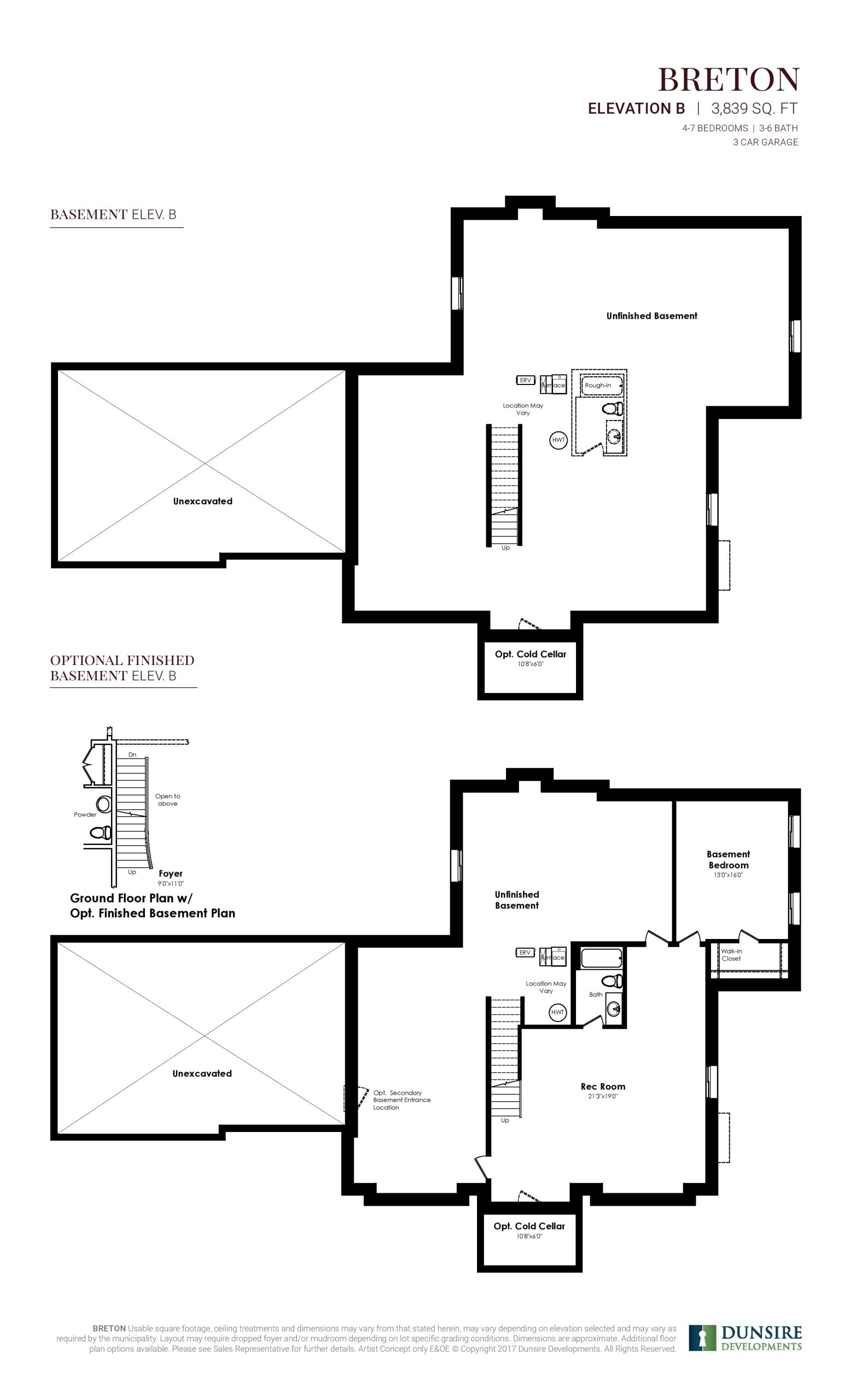 Breton Elevation B (3/3) floor plan