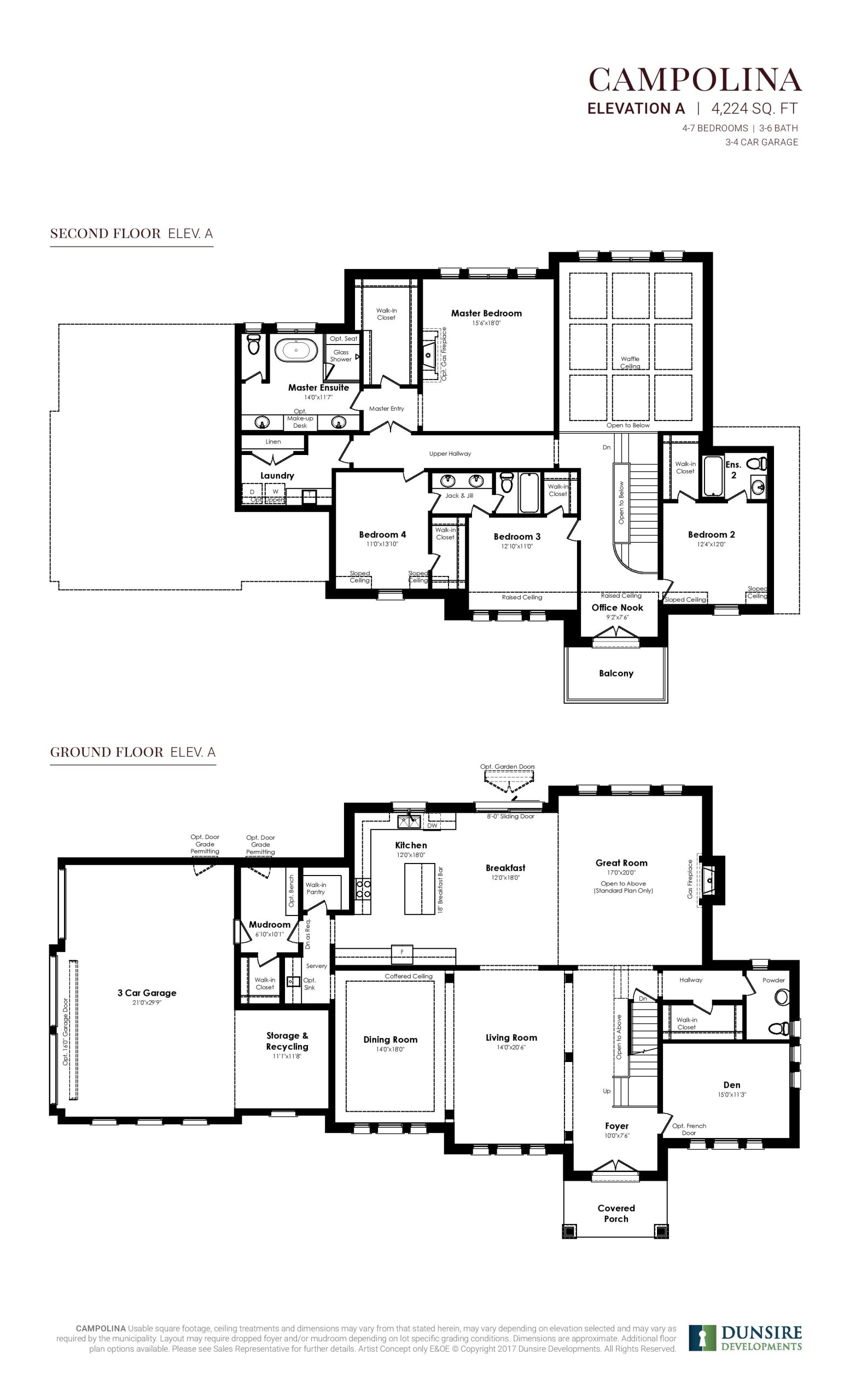 Campolina Elevation A (1/3) floor plan