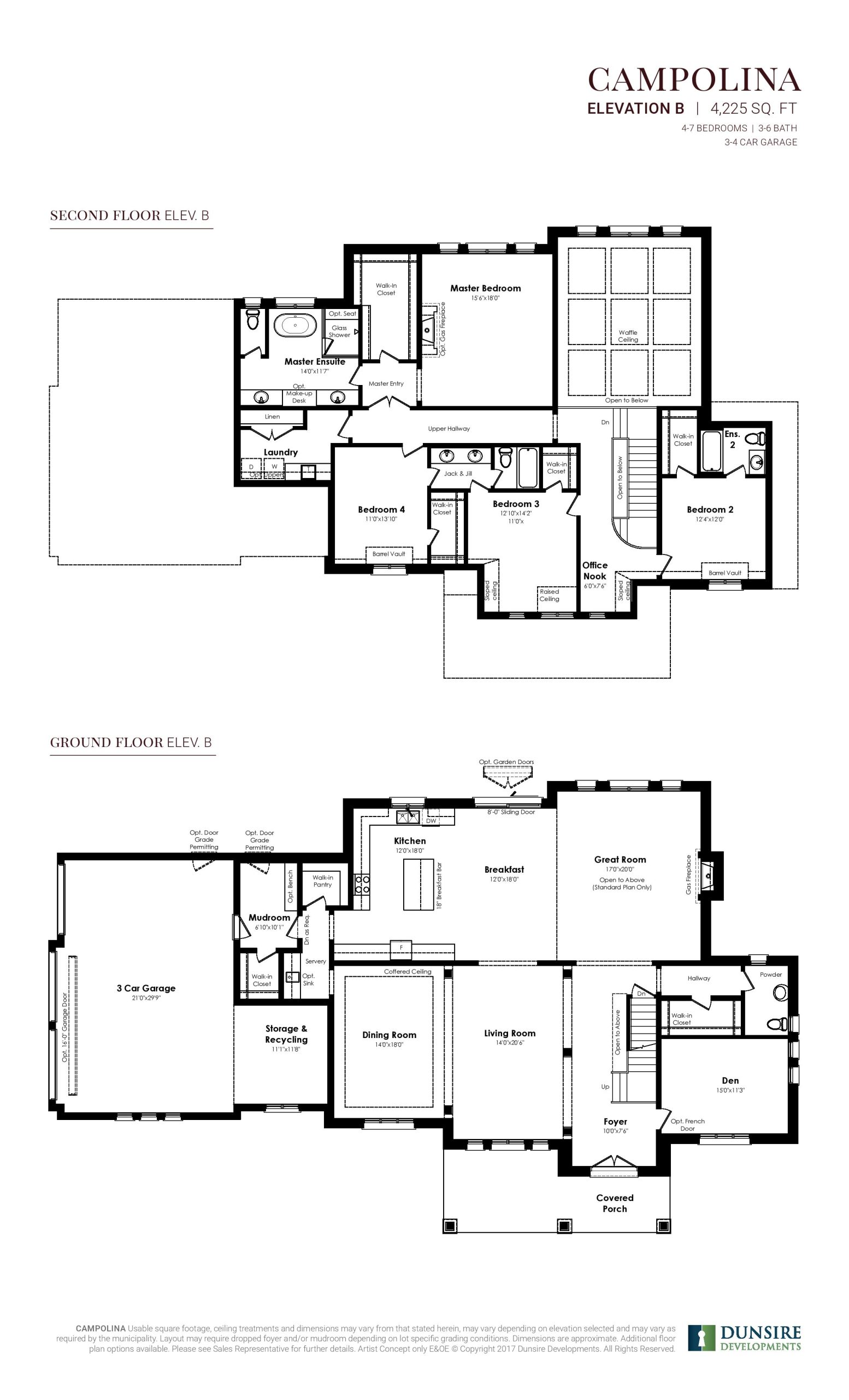 Campolina Elevation B (1/3) floor plan