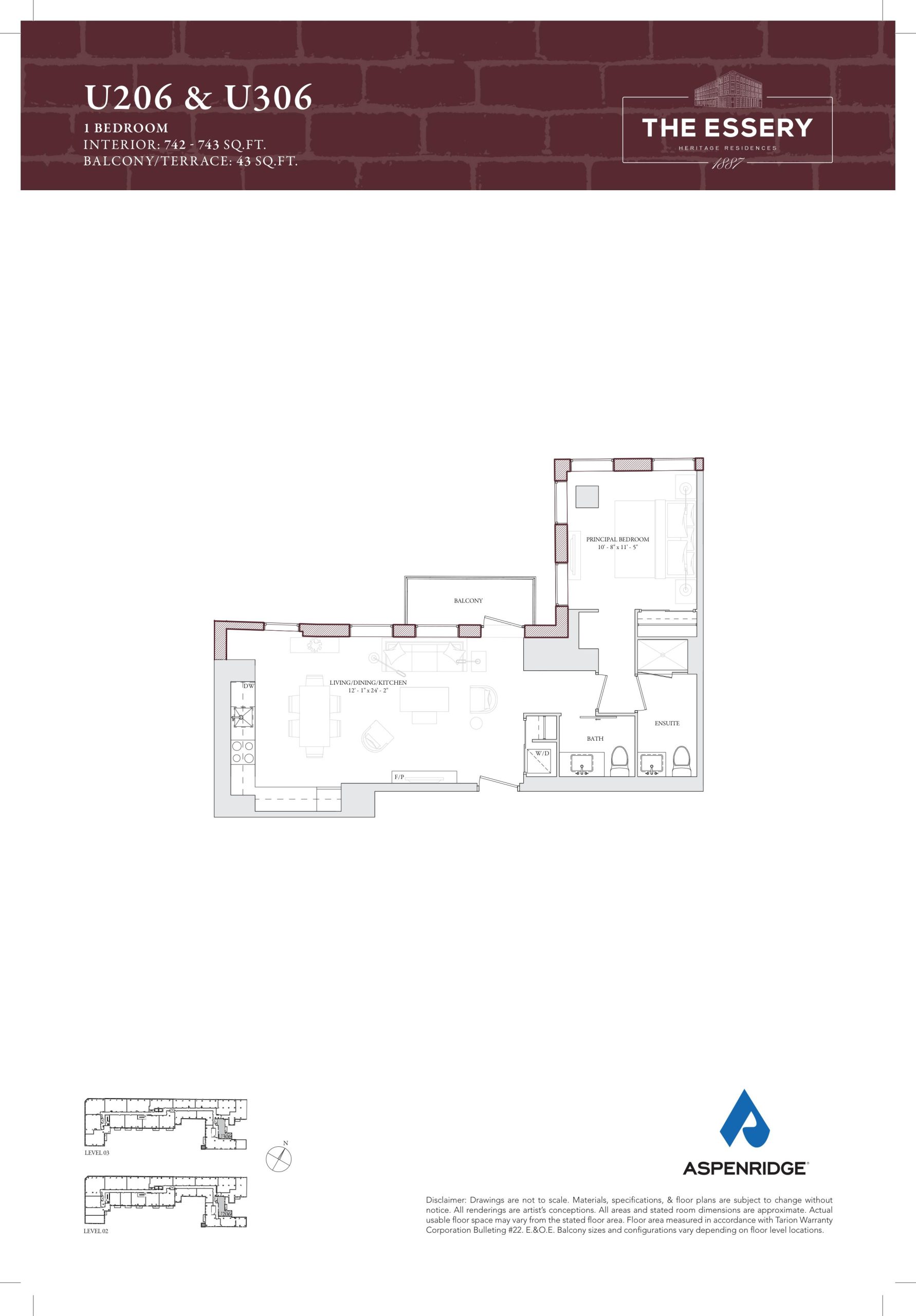 U206 & U306 floor plan