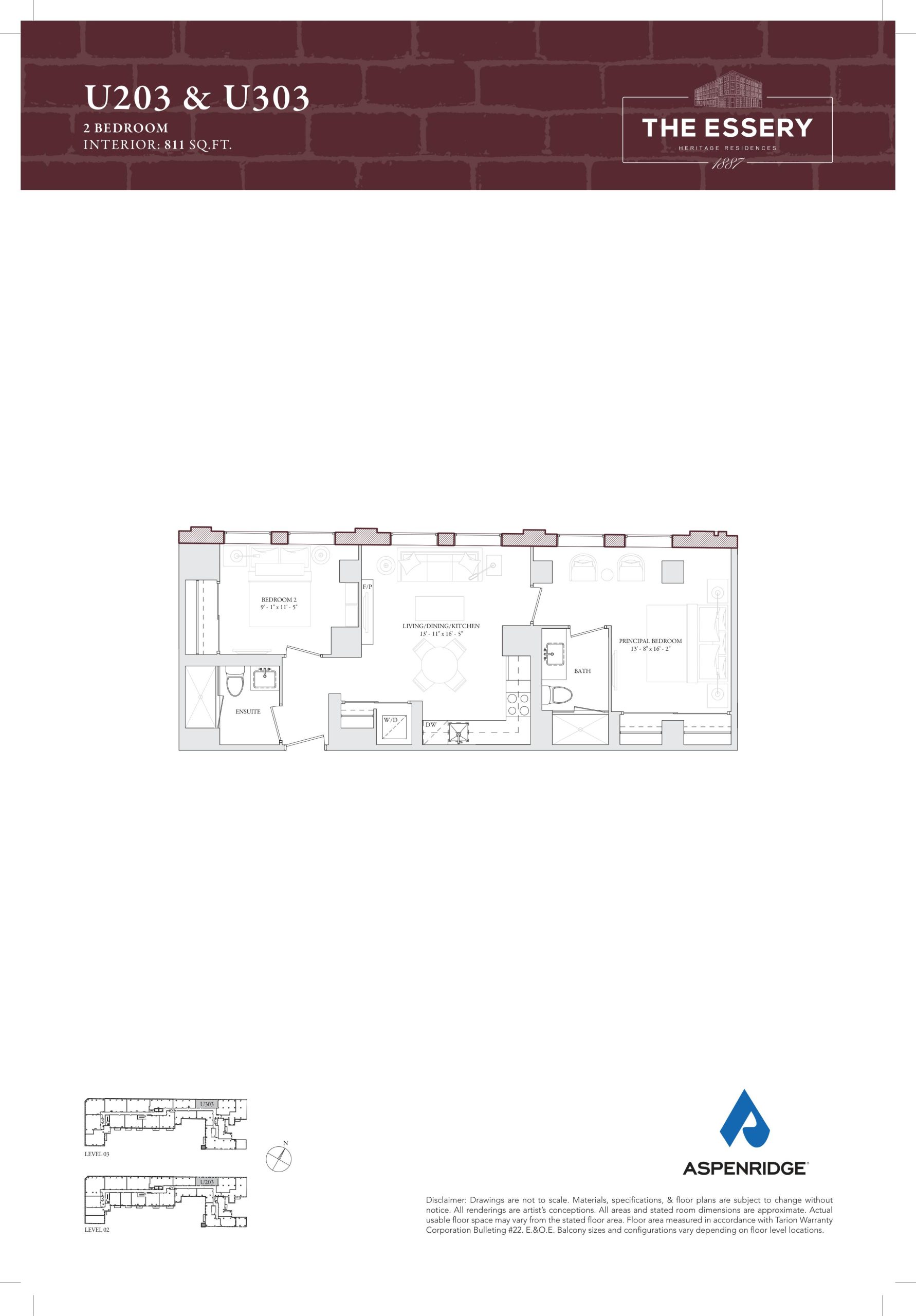 U203 & U303 floor plan