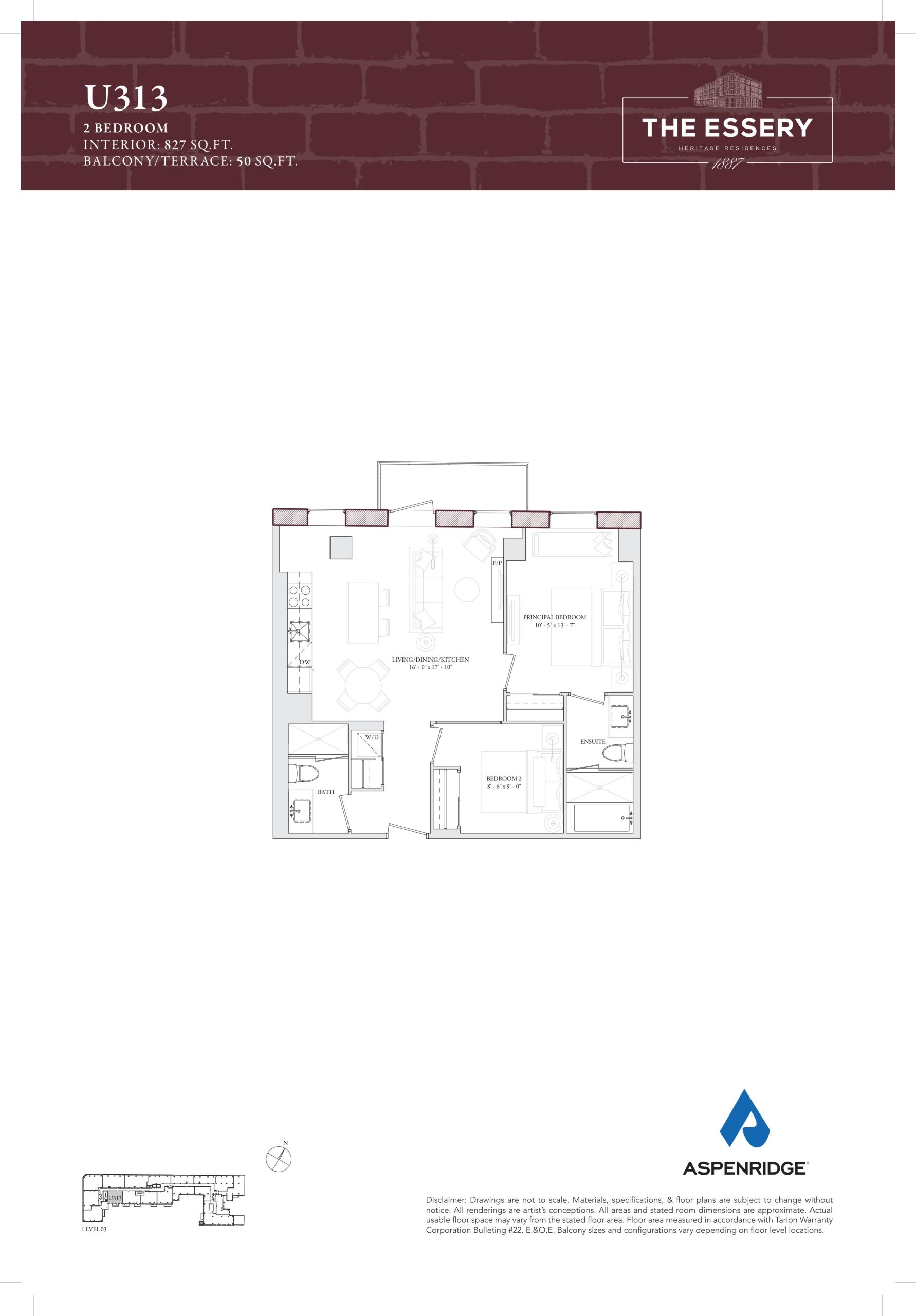 U313 floor plan