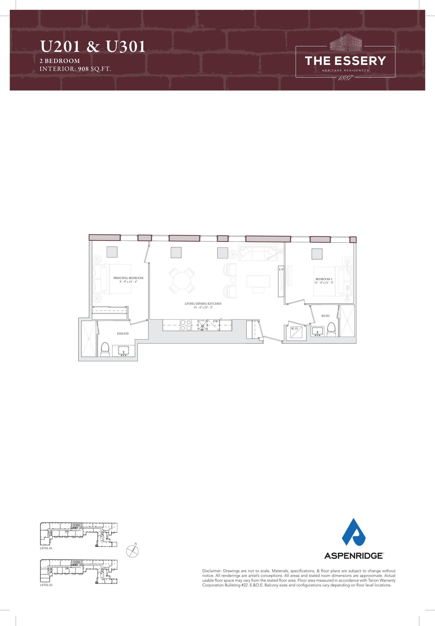 U201 & U301 floor plan