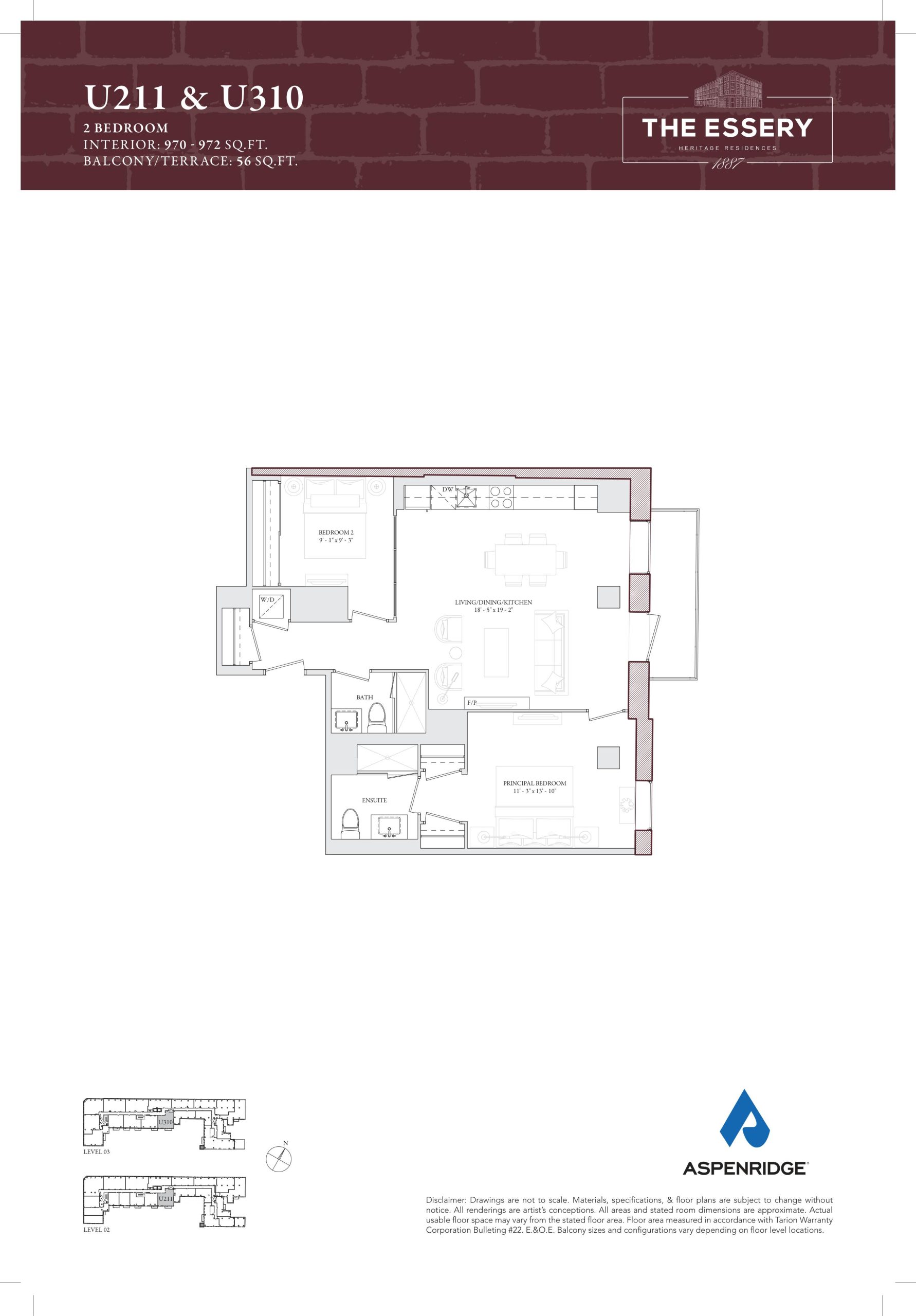 U211 & U310 floor plan