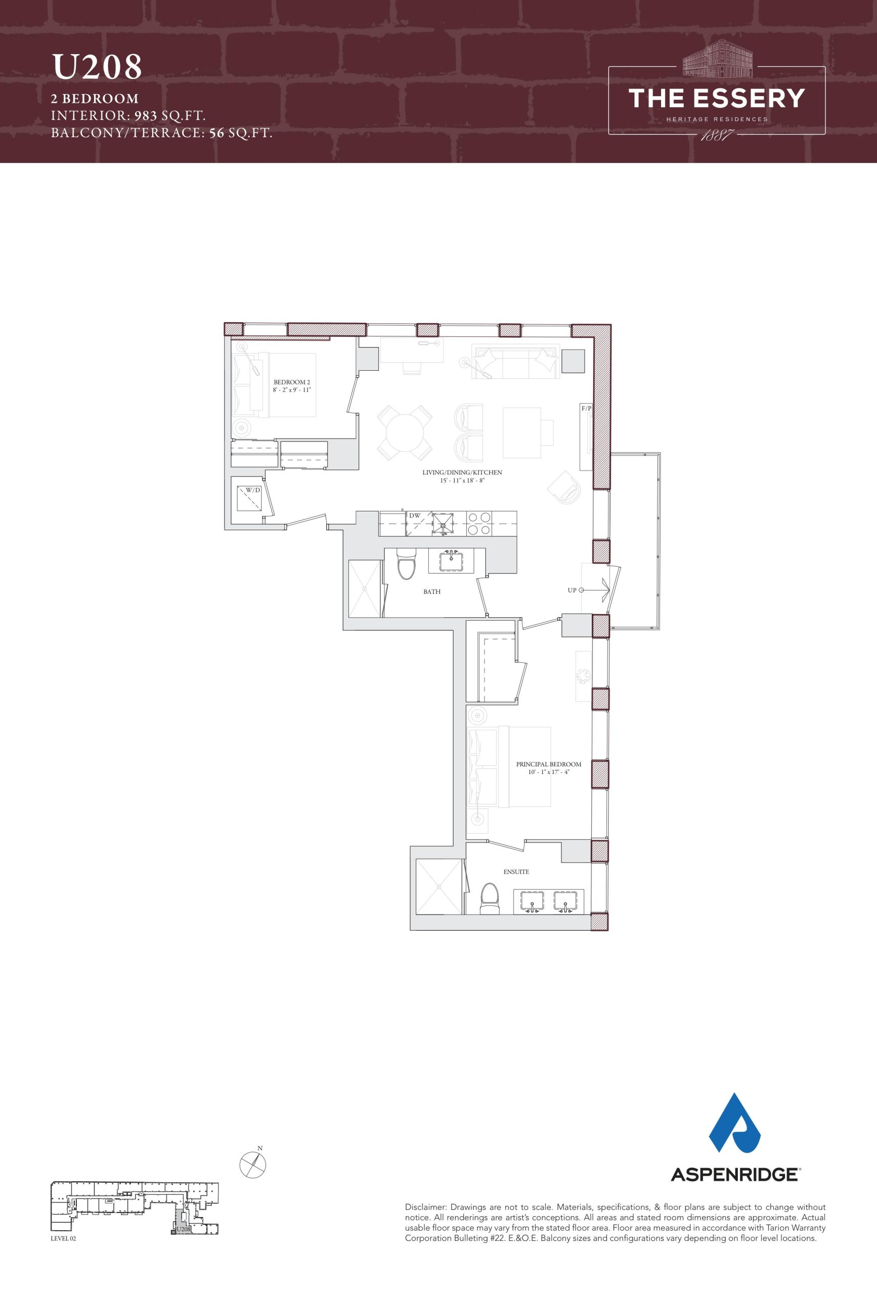 U208 floor plan