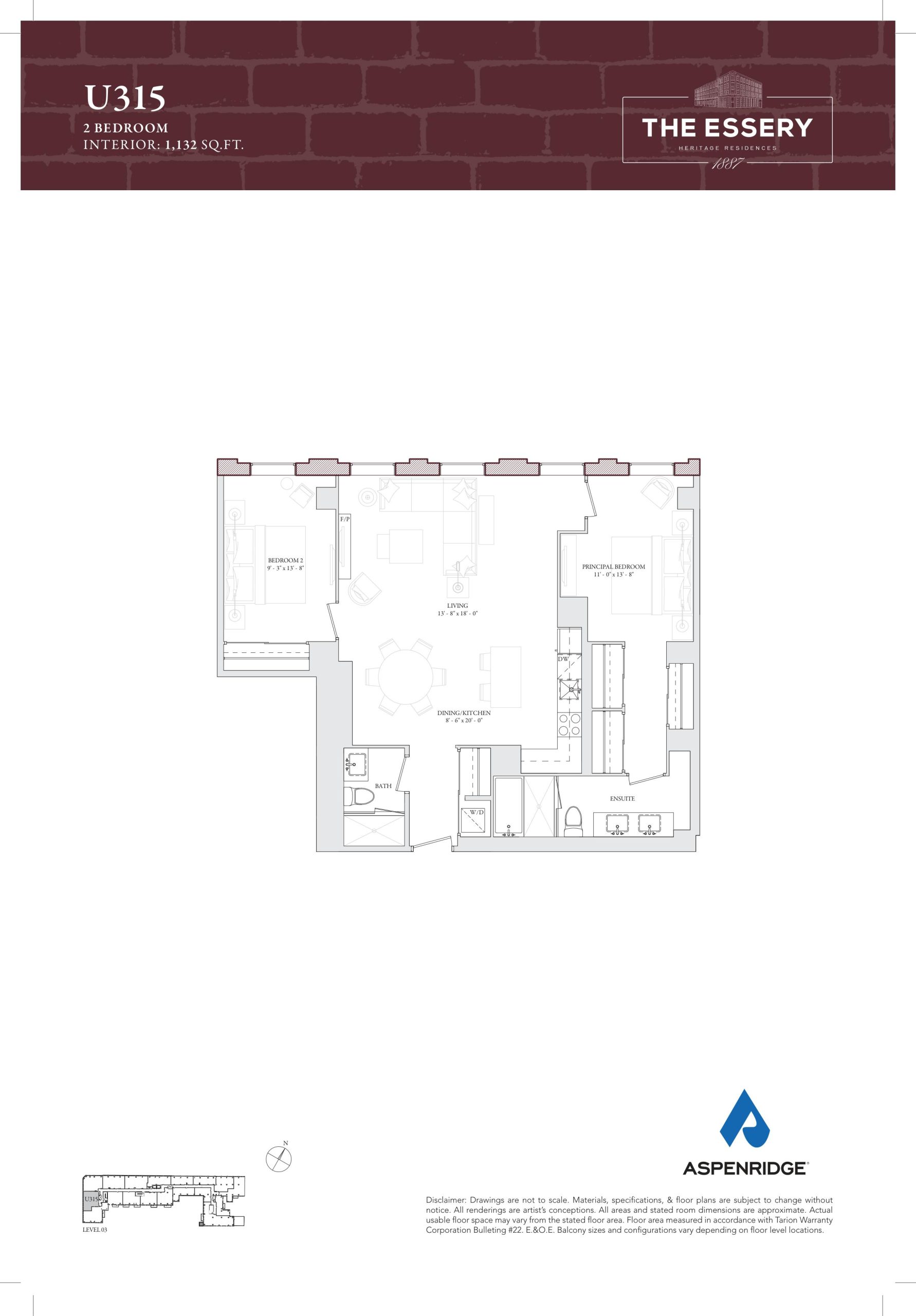 U315 floor plan