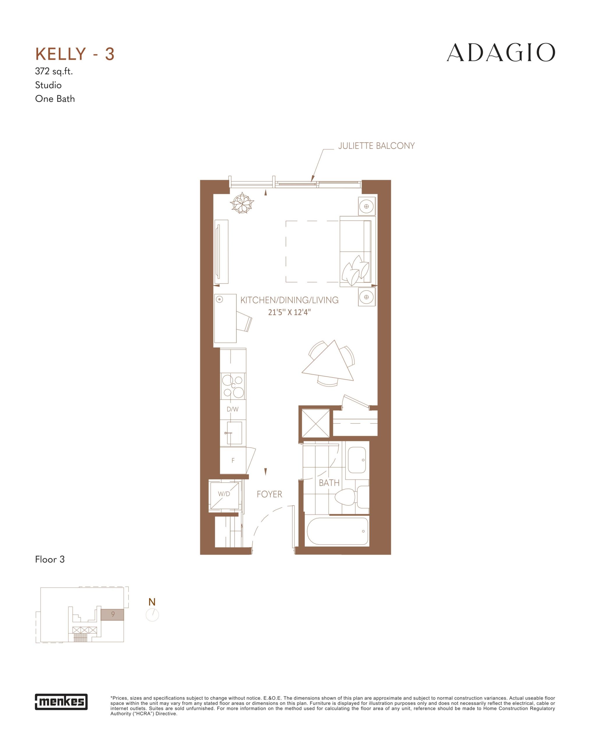 Kelly - 3 floor plan
