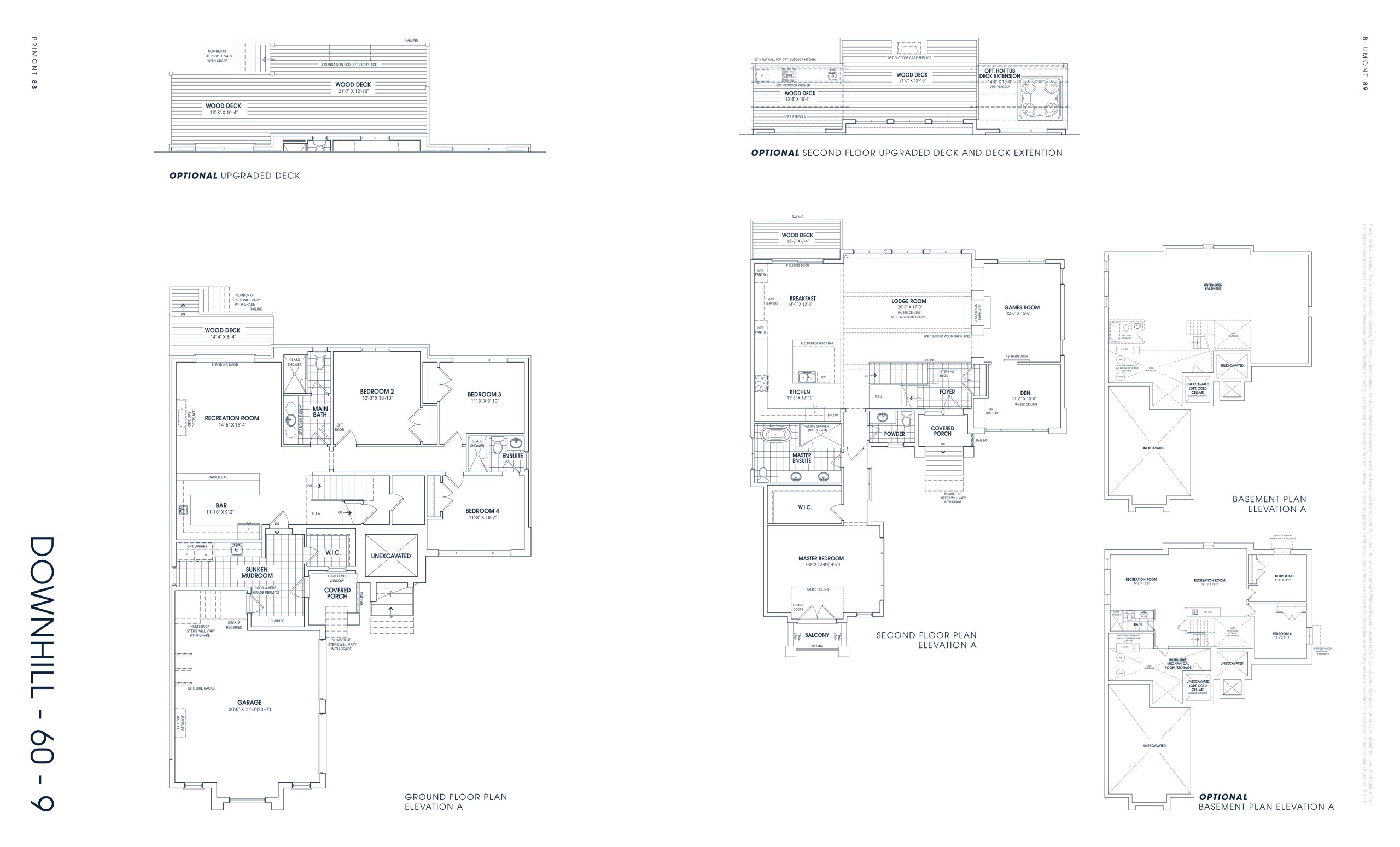 Downhill floor plan