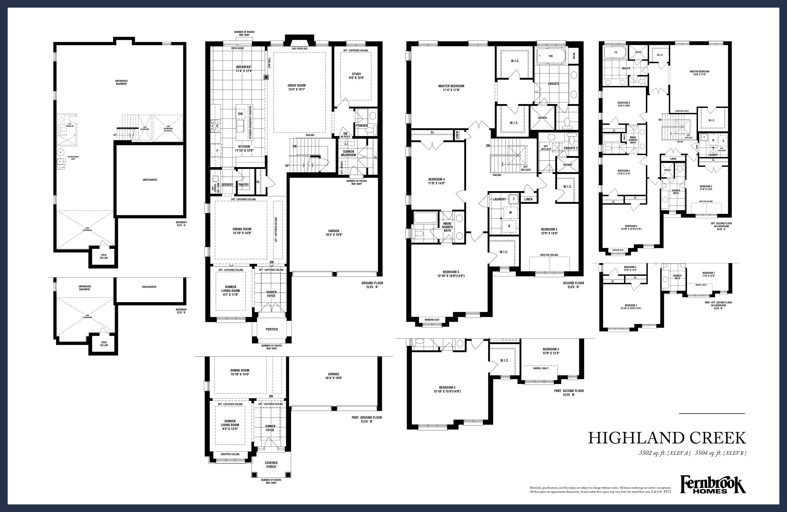Highland Creek floor plan