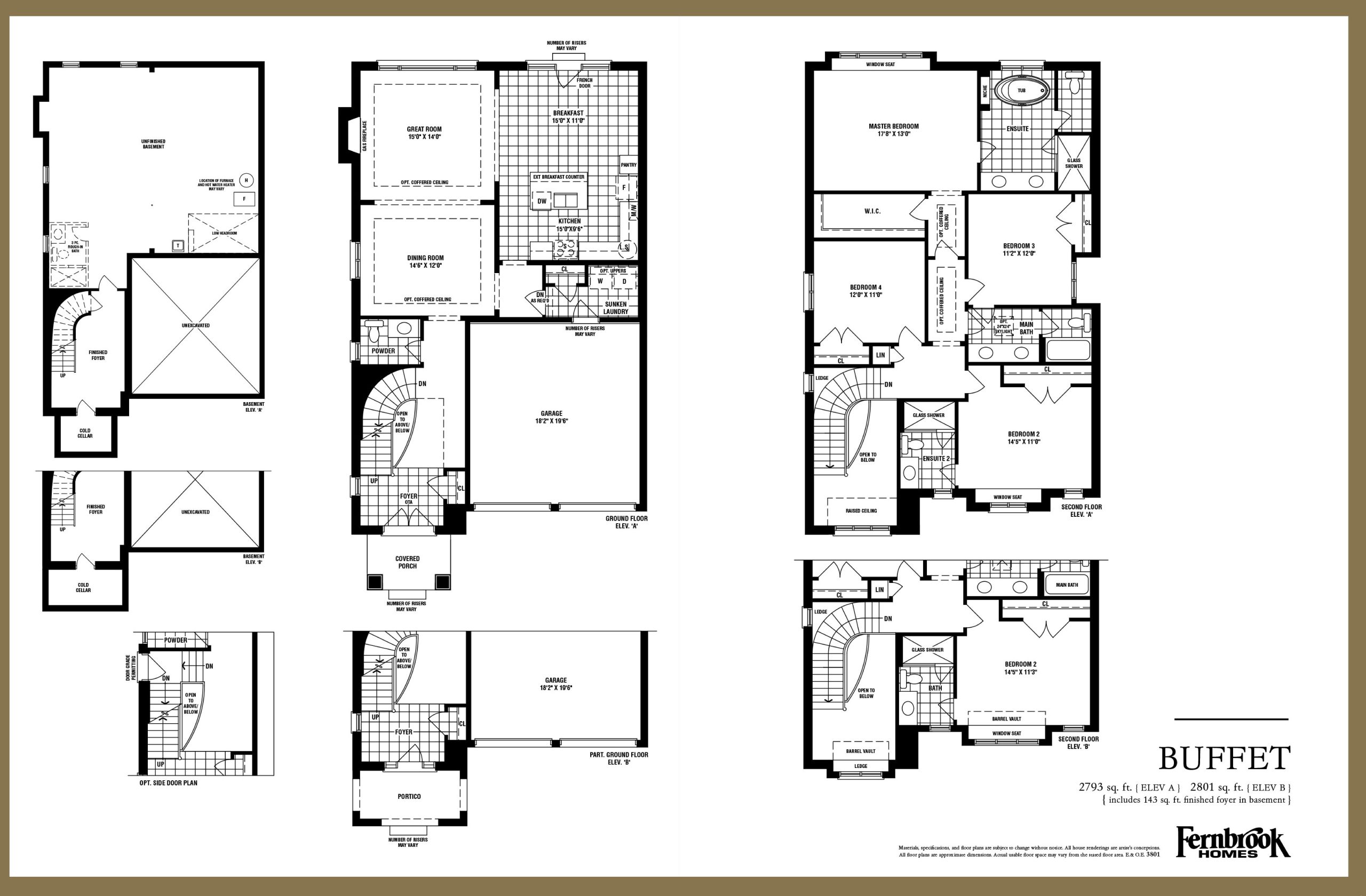 Buffet floor plan