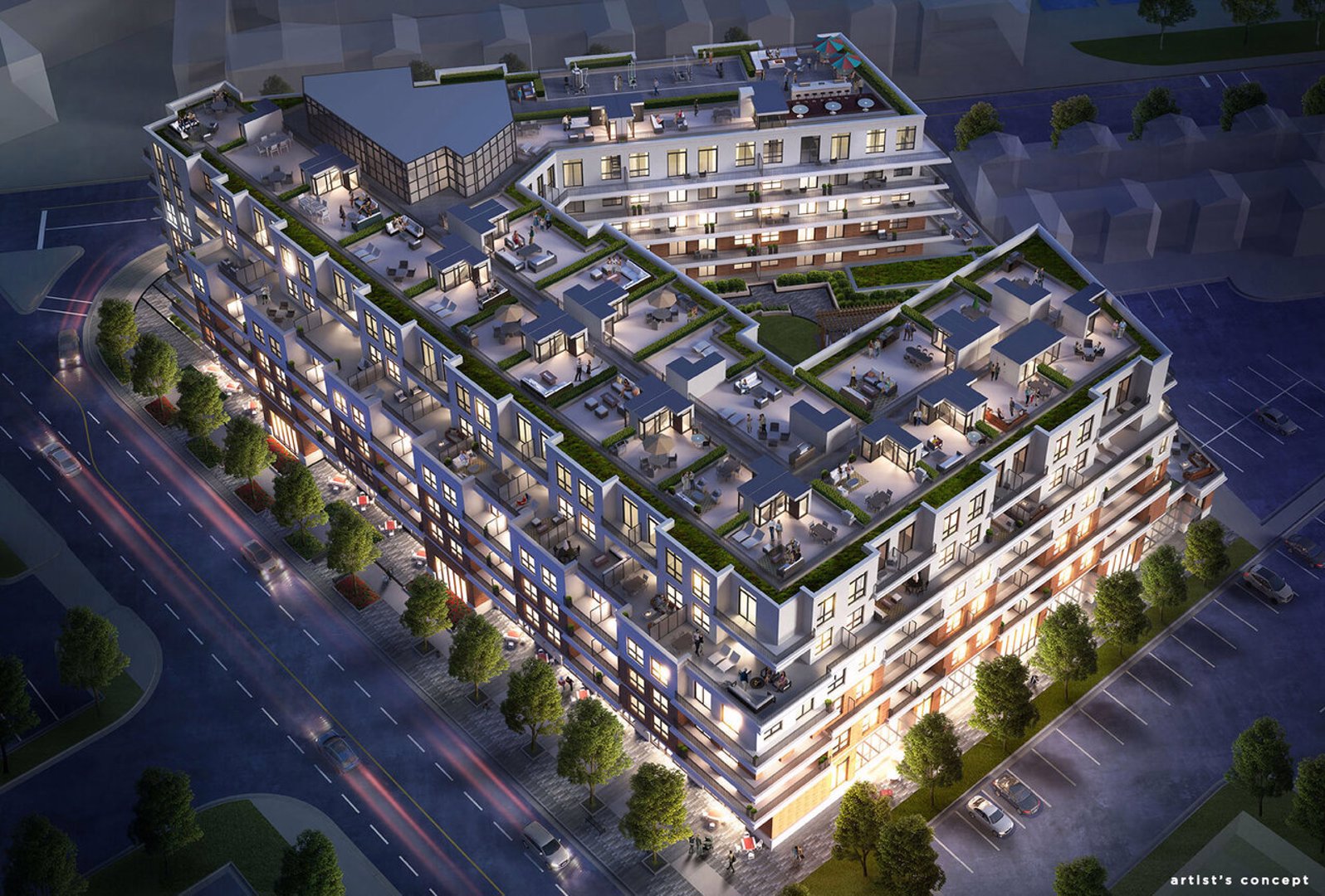 The Residences at Bronte Lakeside in Oakville — rendering 3