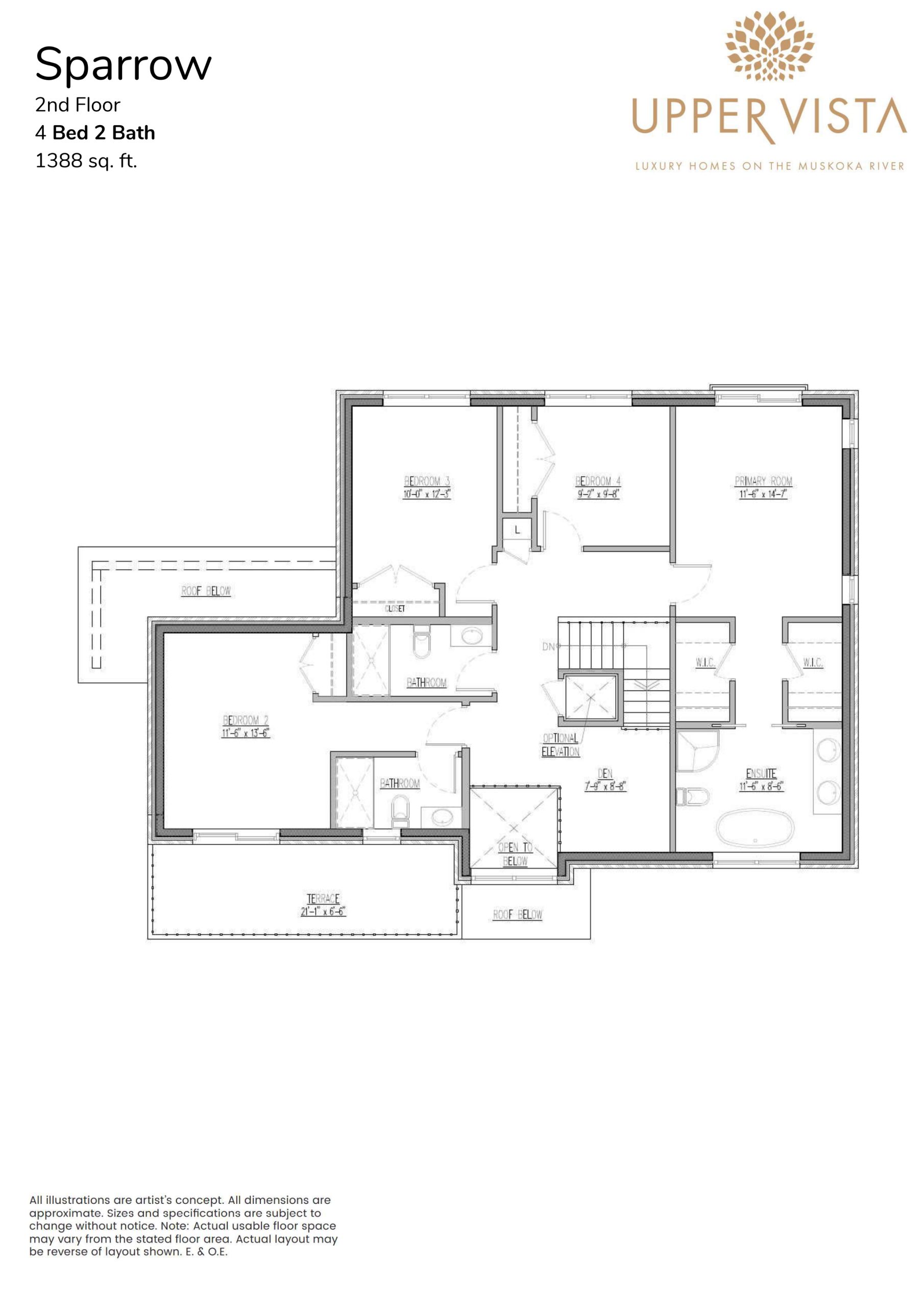 Sparrow (2/2) floor plan