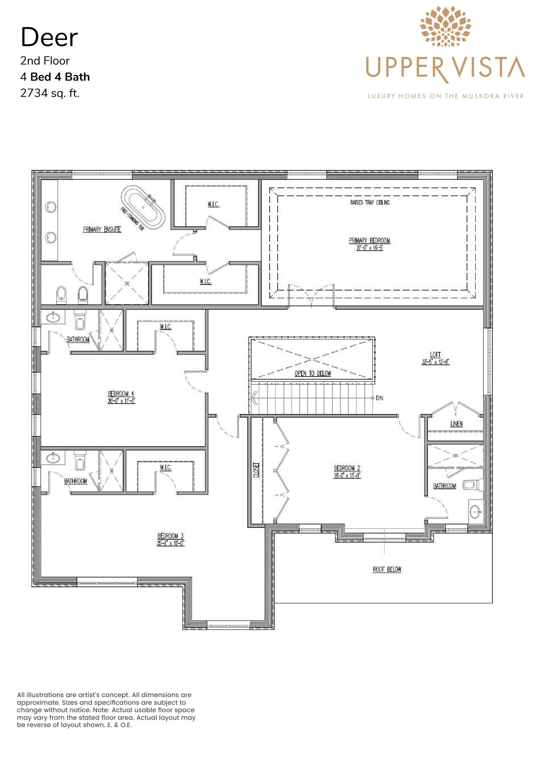 Deer (2/3) floor plan