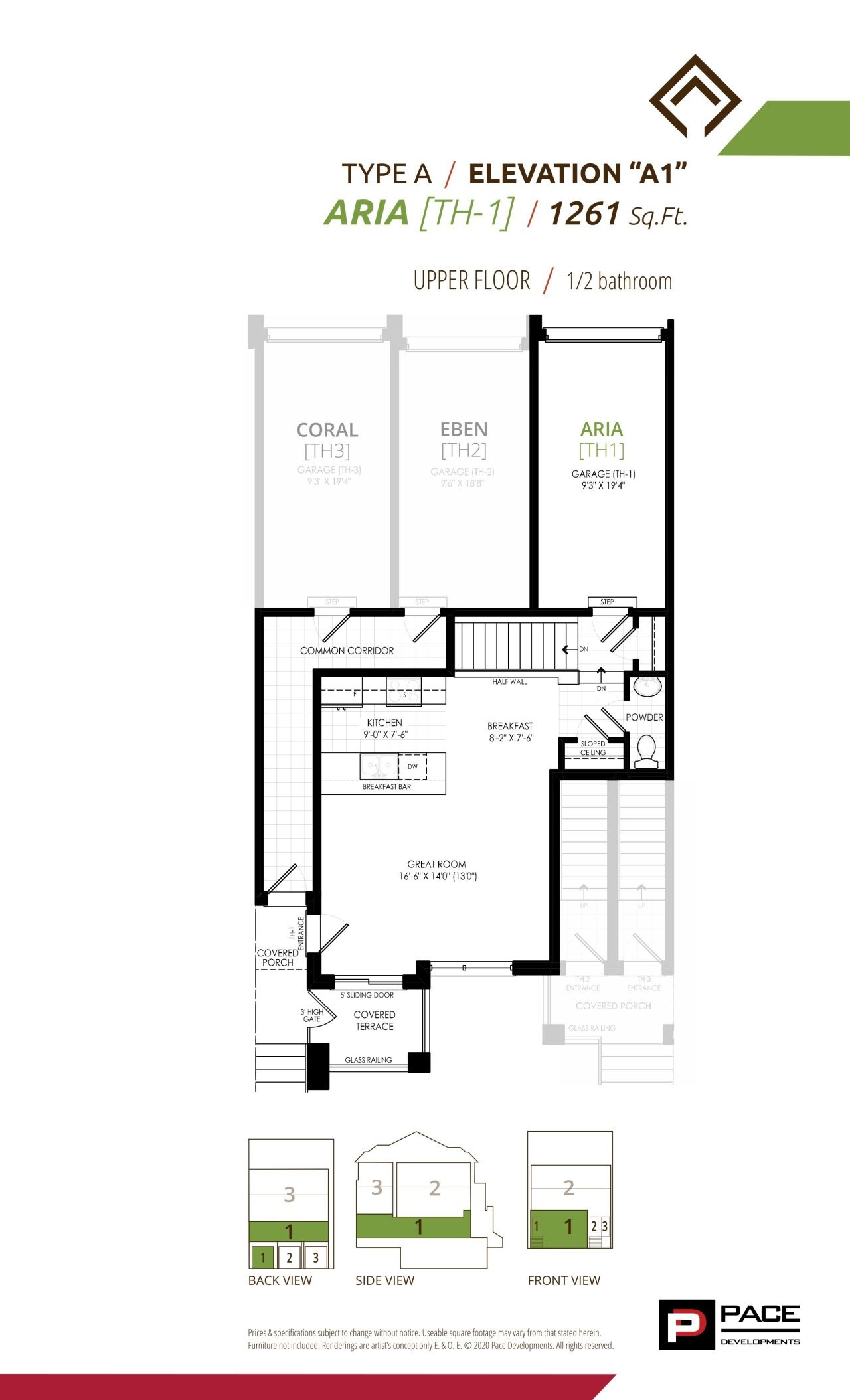 Aria - Elevation A1 (2/2) floor plan