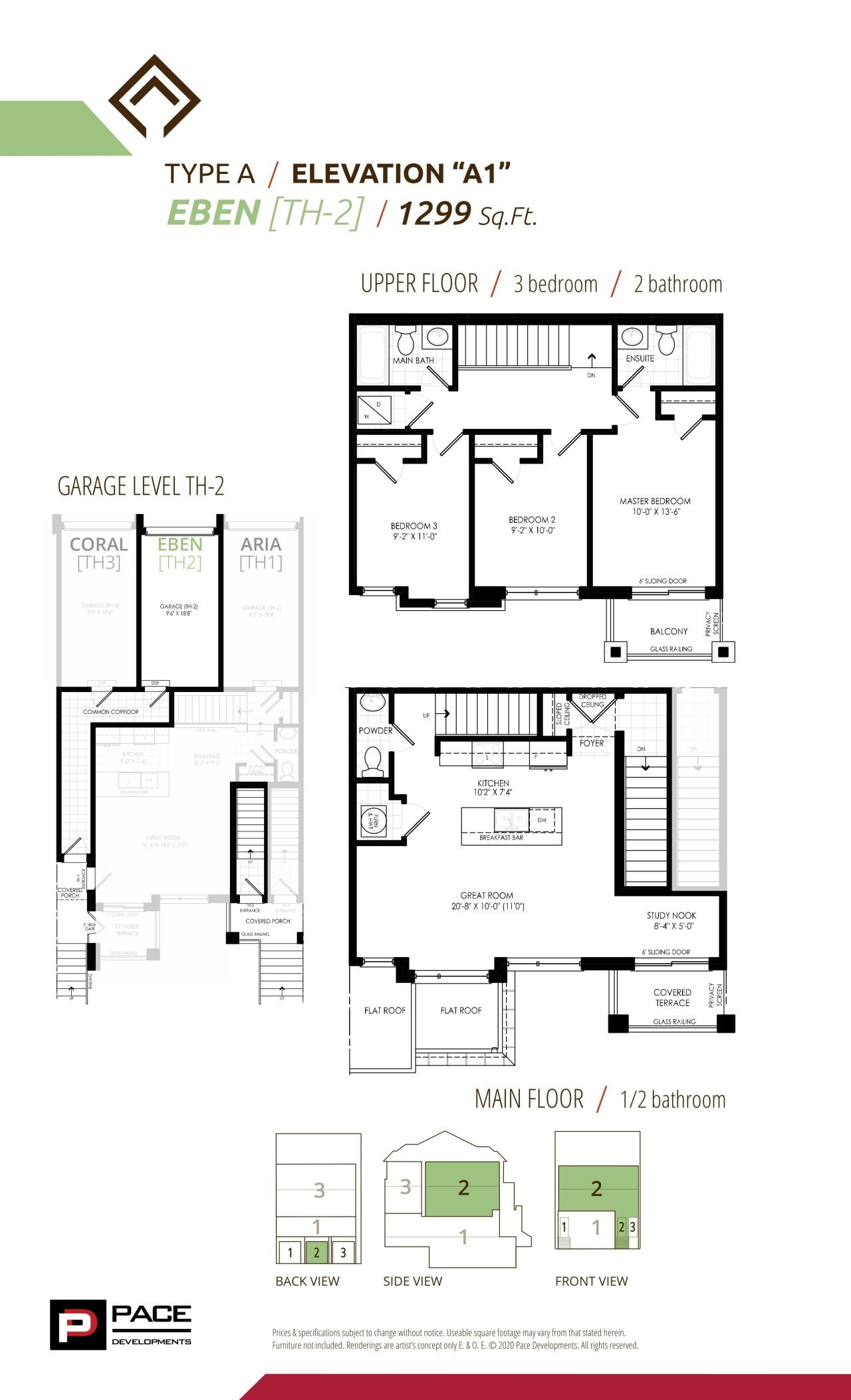 Eben - Elevation A1 floor plan