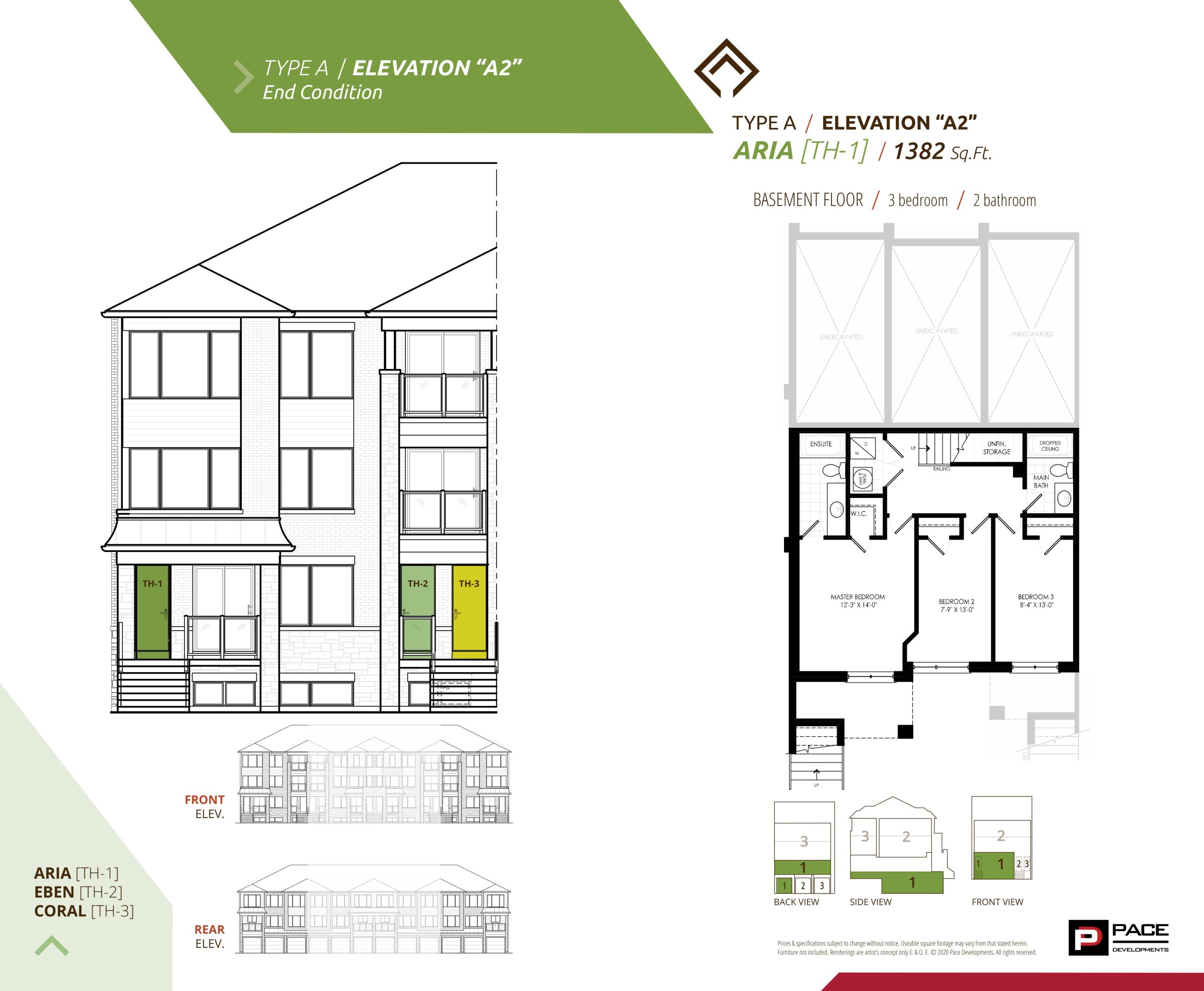 Aria - Elevation A2 (1/2) floor plan