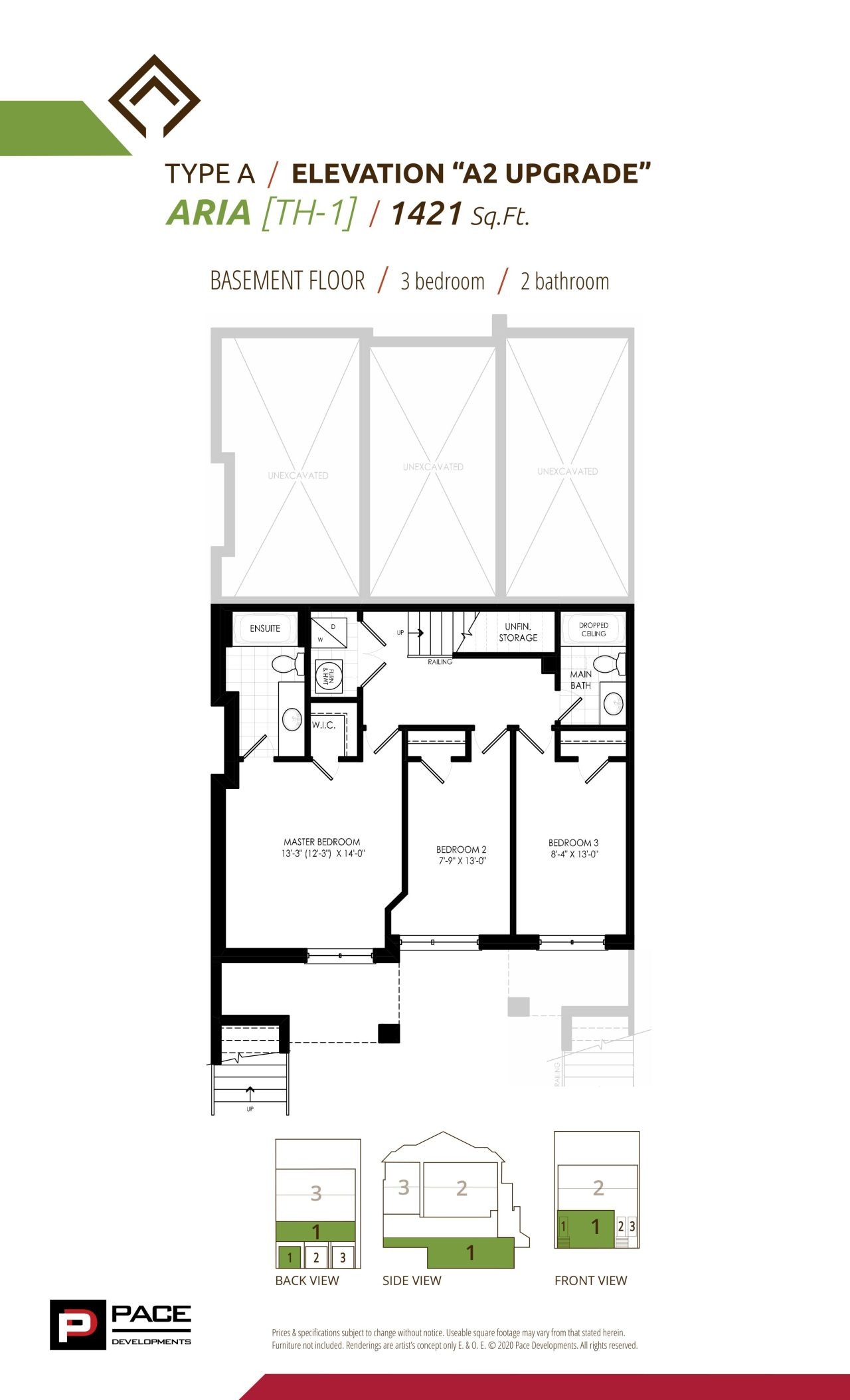 Aria - Elevation A2 Upgrade (1/2) floor plan