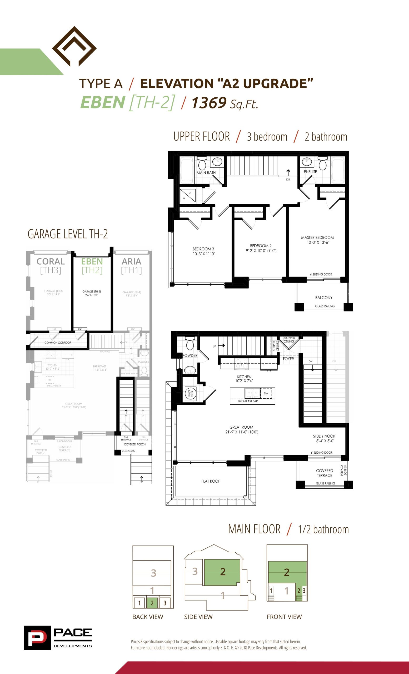 Eben - Elevation A2 Upgrade floor plan