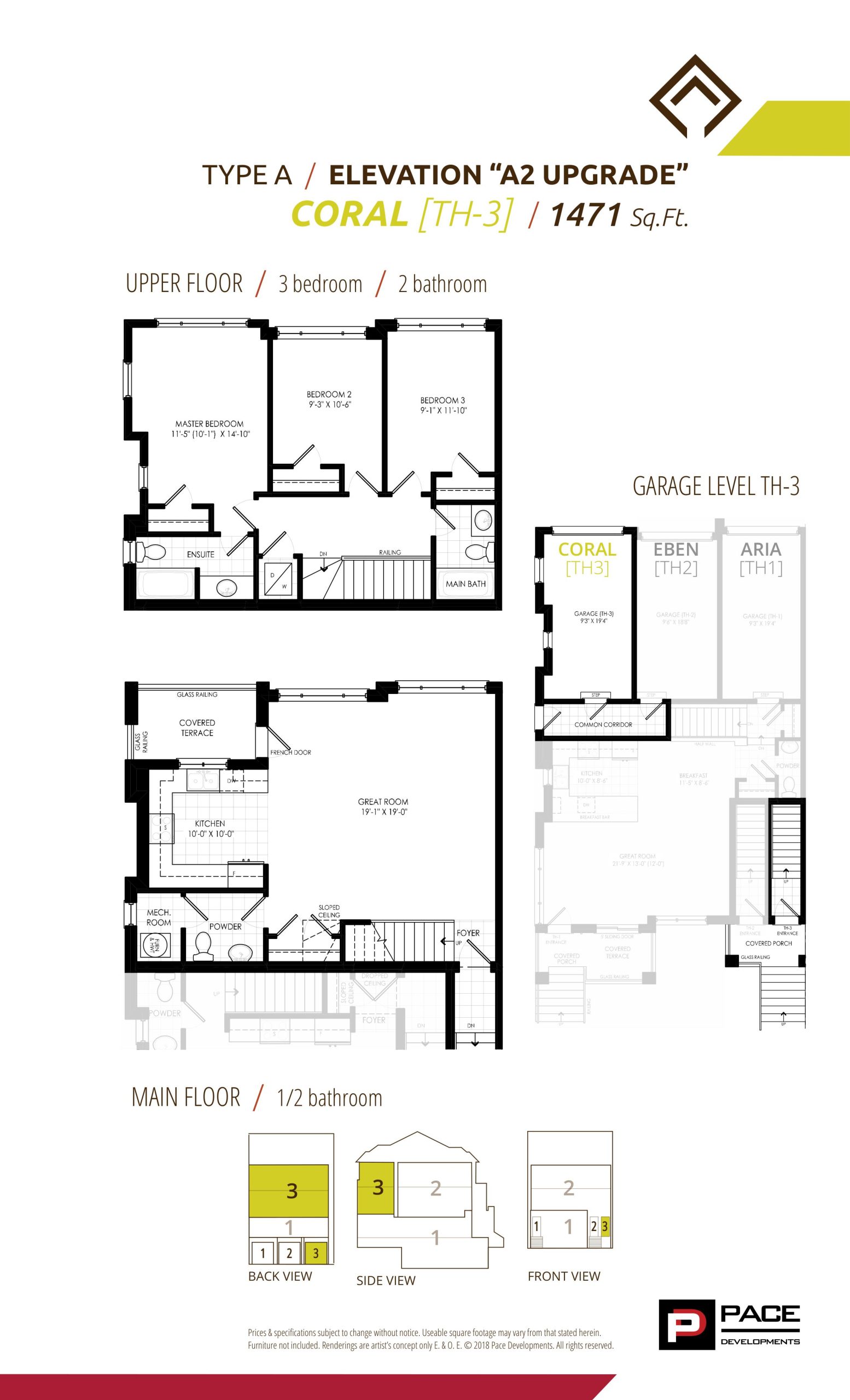 Coral - Elevation A2 Upgrade floor plan