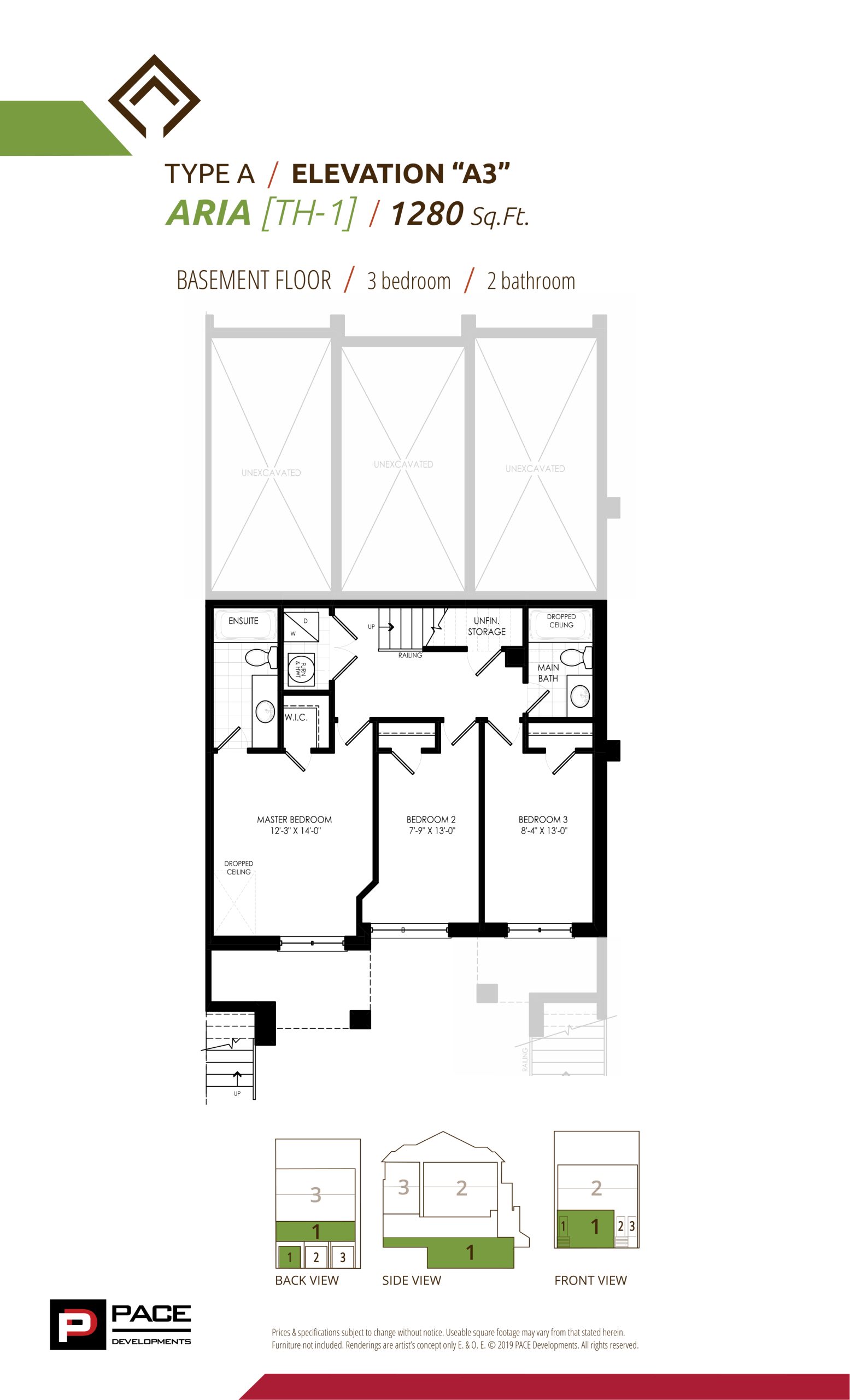 Aria - Elevation A3 (1/2) floor plan