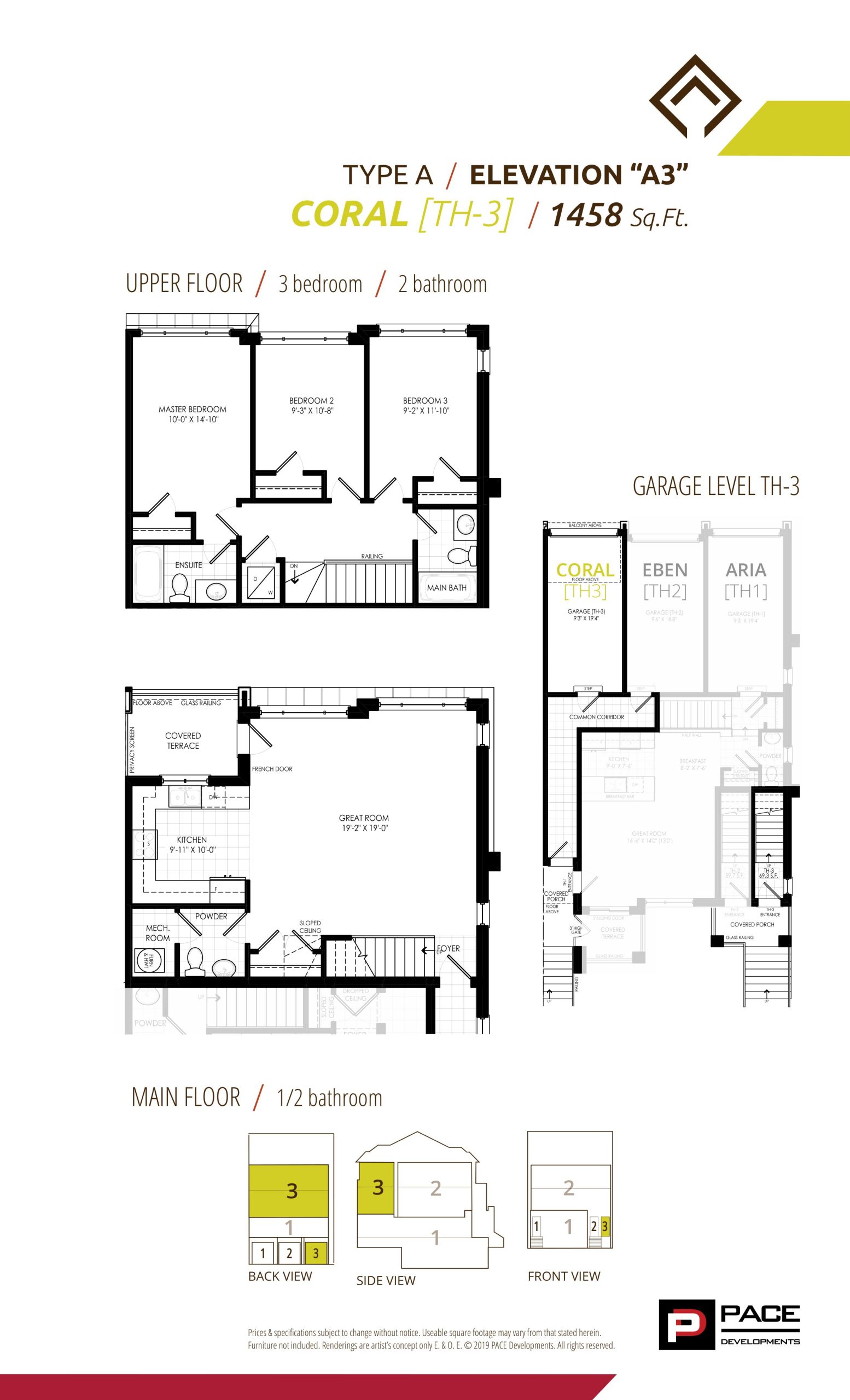 Coral - Elevation A3 floor plan