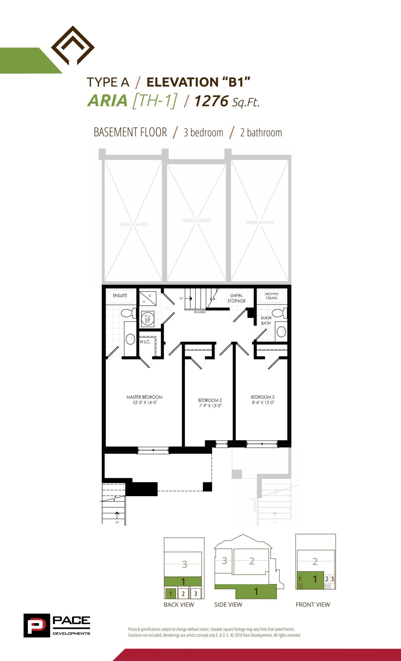 Aria - Elevation B1 (1/2) floor plan
