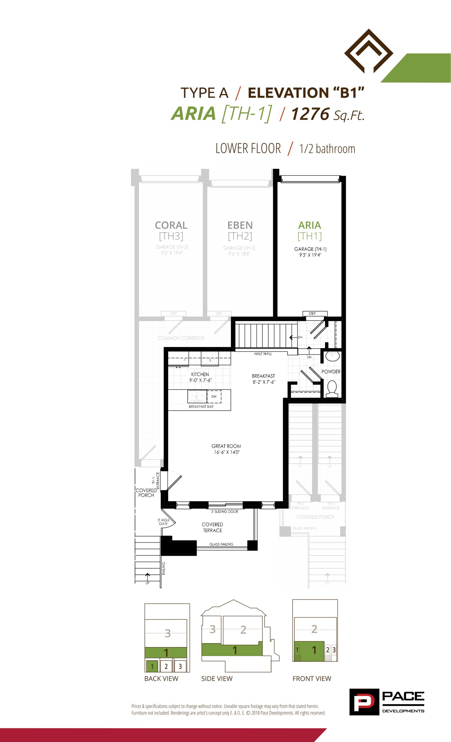 Aria - Elevation B1 (2/2) floor plan