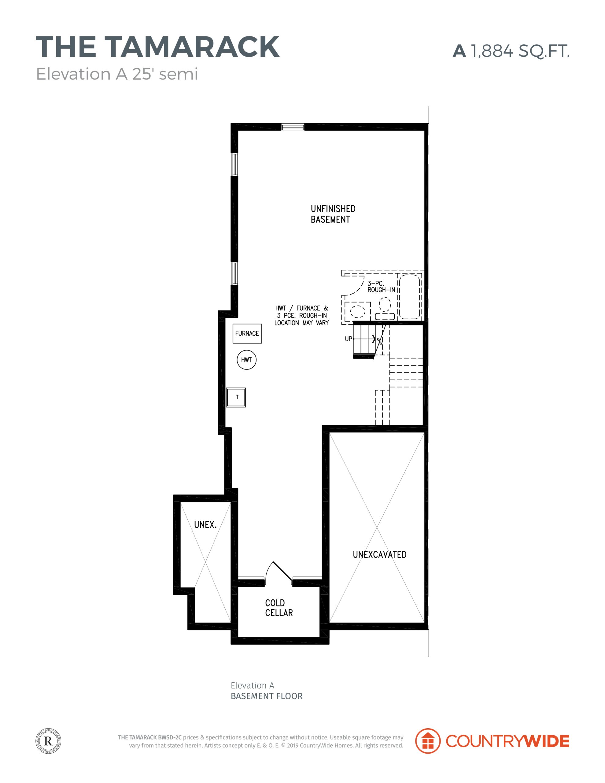 The Tamarack - Elevation A (3/3) floor plan